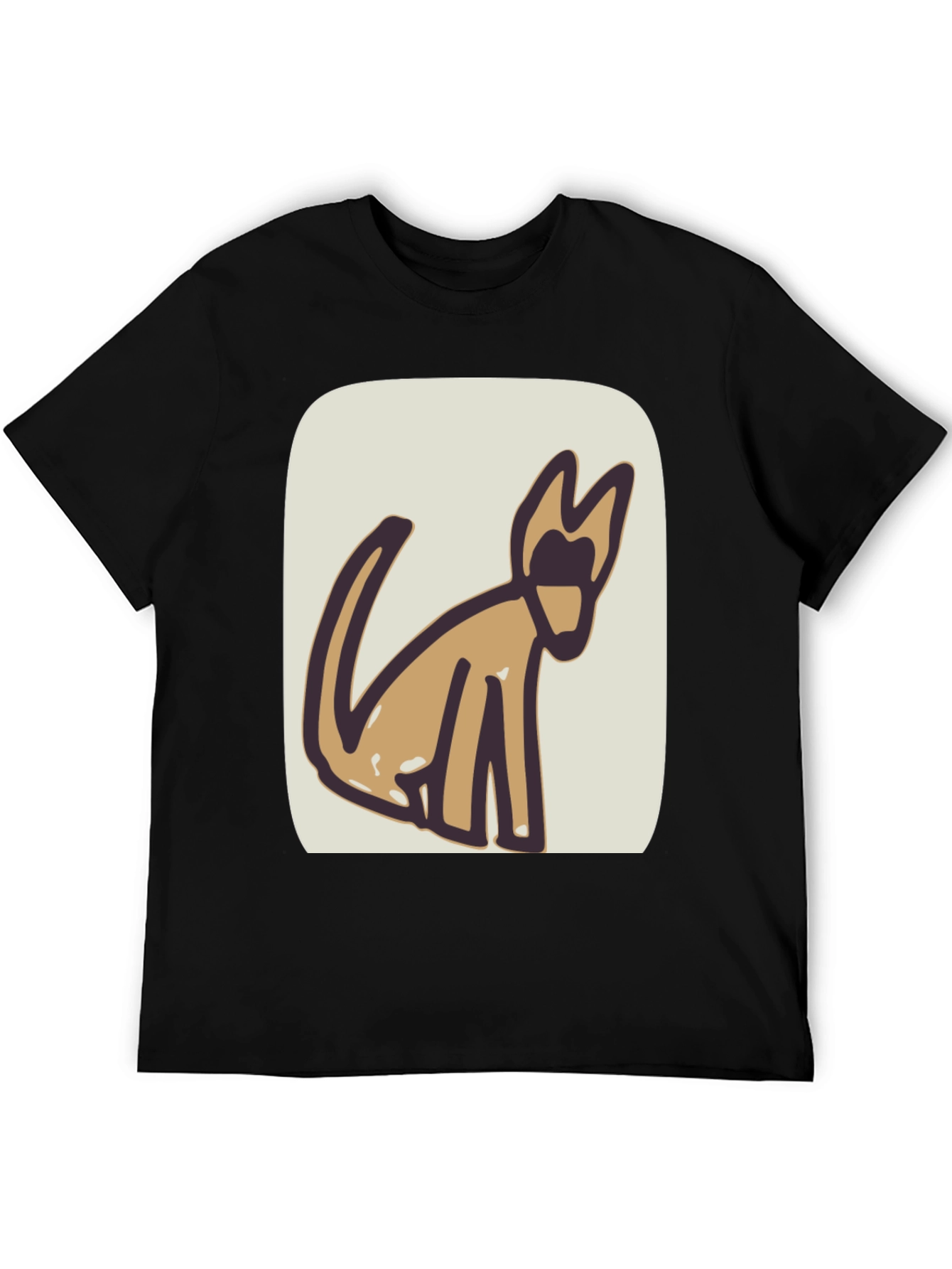 Abstract Dog Graphic Tee - Stylish & Unique