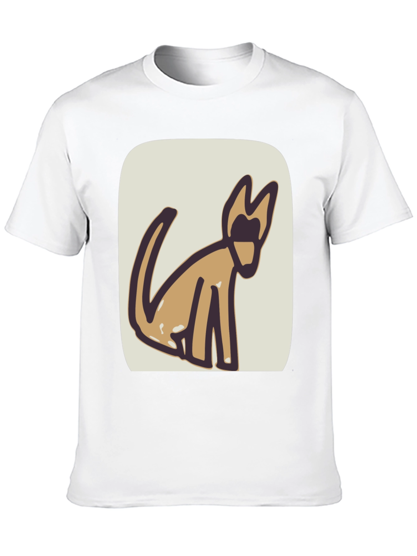 Abstract Dog Graphic Tee - Stylish & Unique