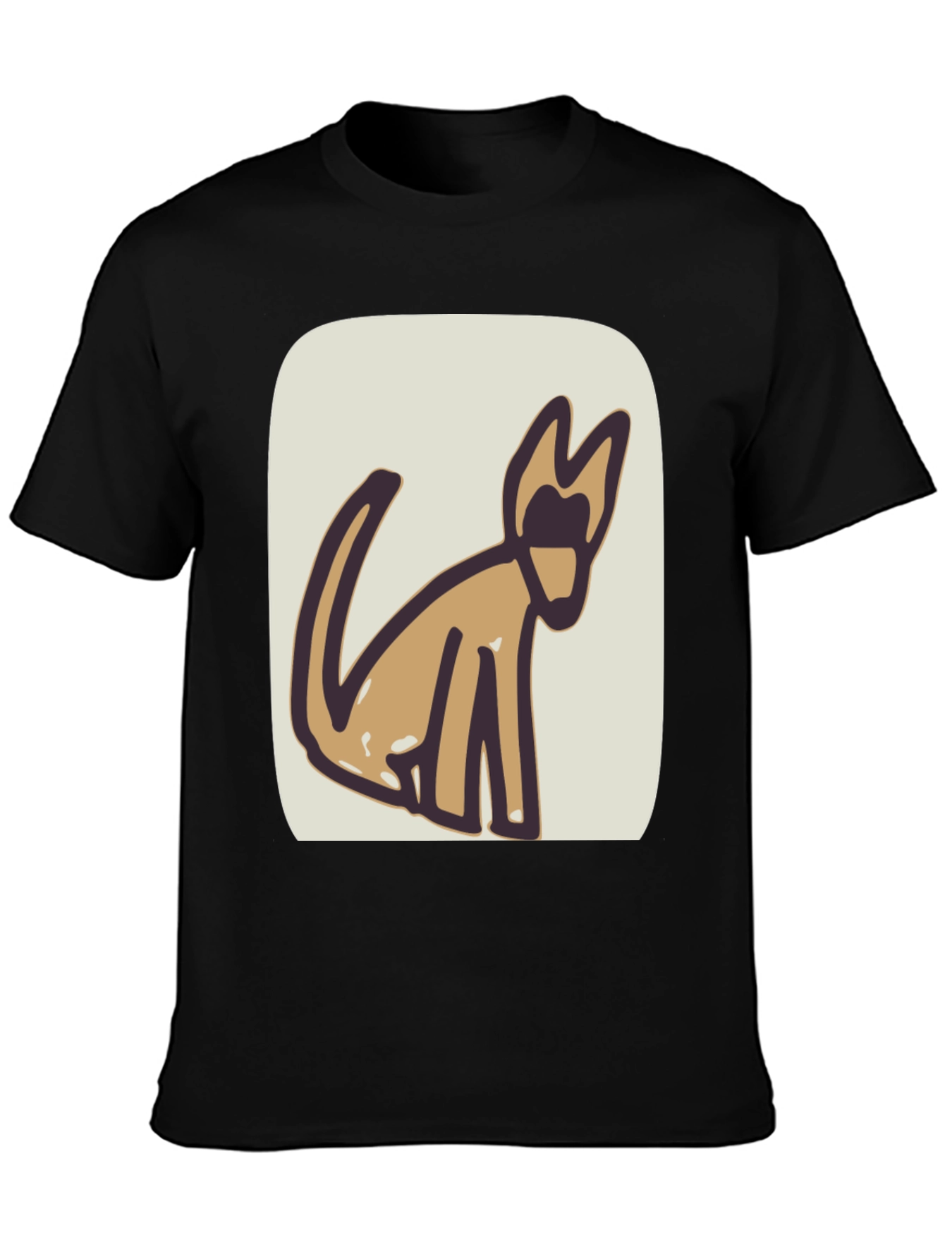 Abstract Dog Graphic Tee - Stylish & Unique