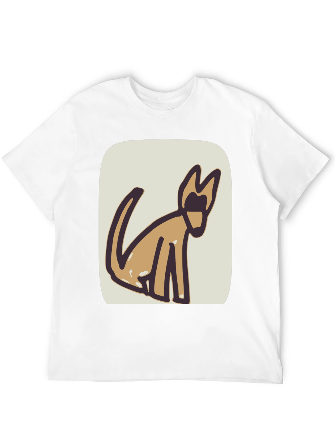 Abstract Dog Graphic Tee - Stylish & Unique