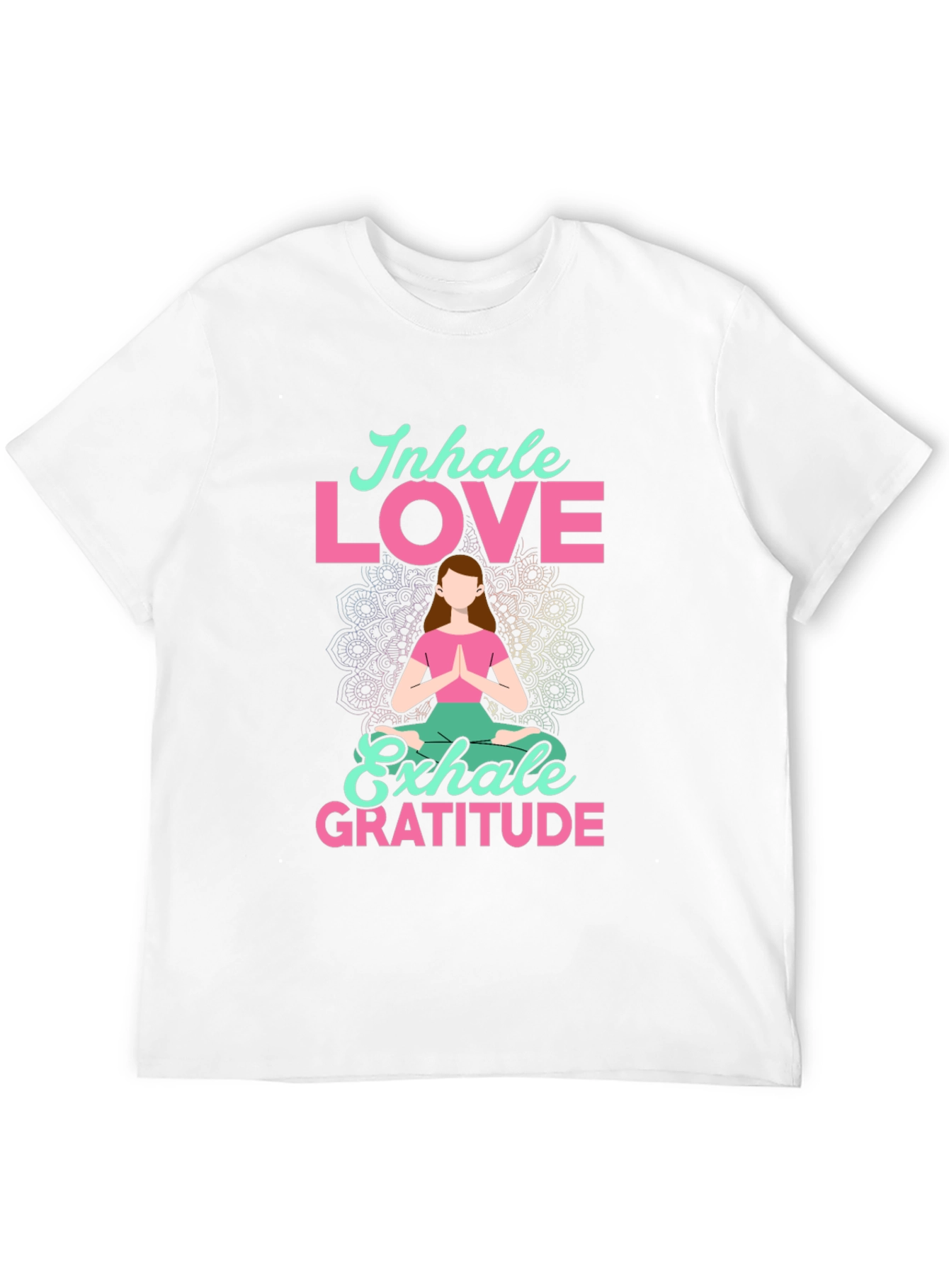 Inhale Love Exhale Gratitude T-Shirt - Yoga Meditation Tee