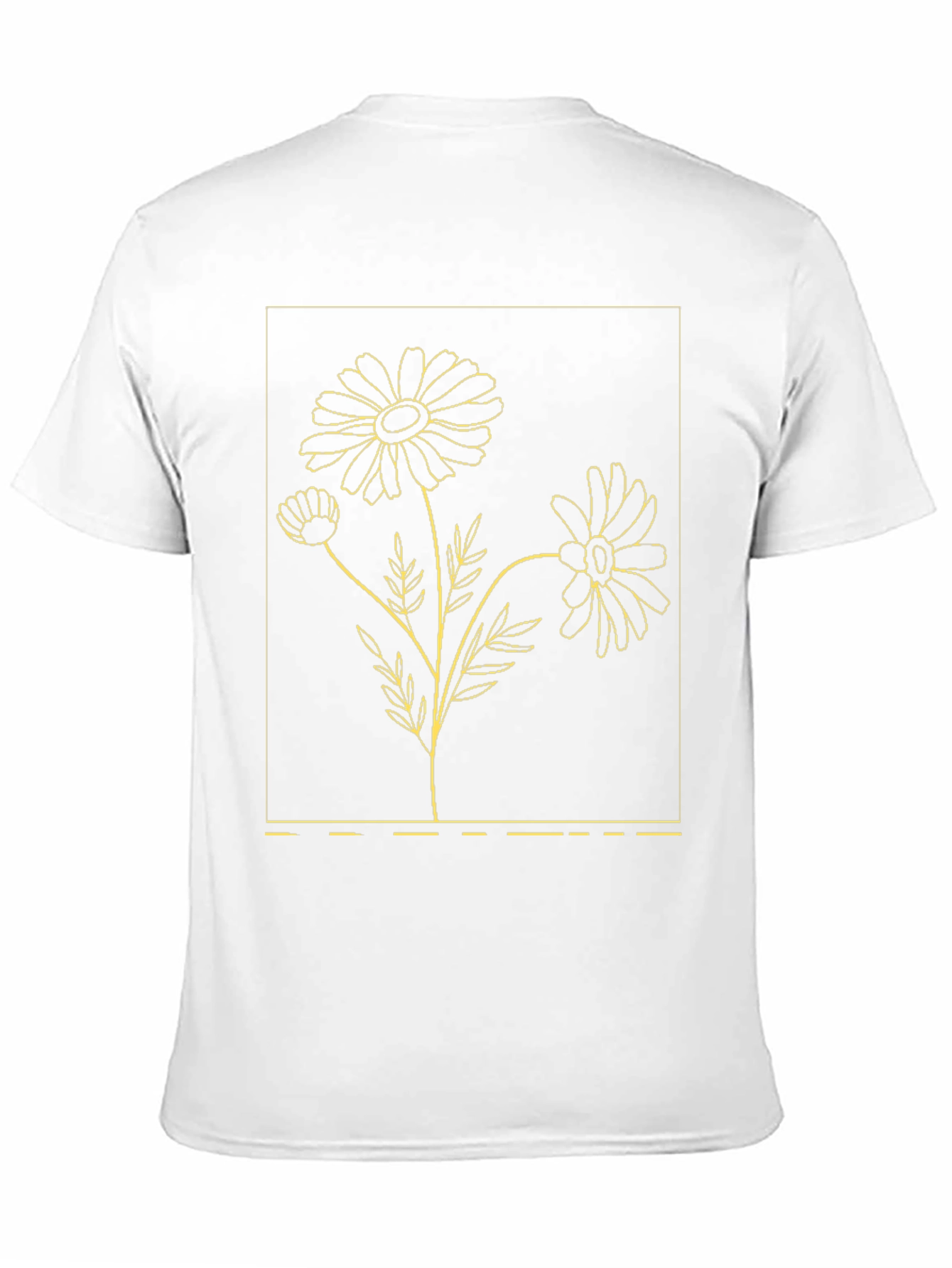 Black Floral Daisy Graphic T-Shirt
