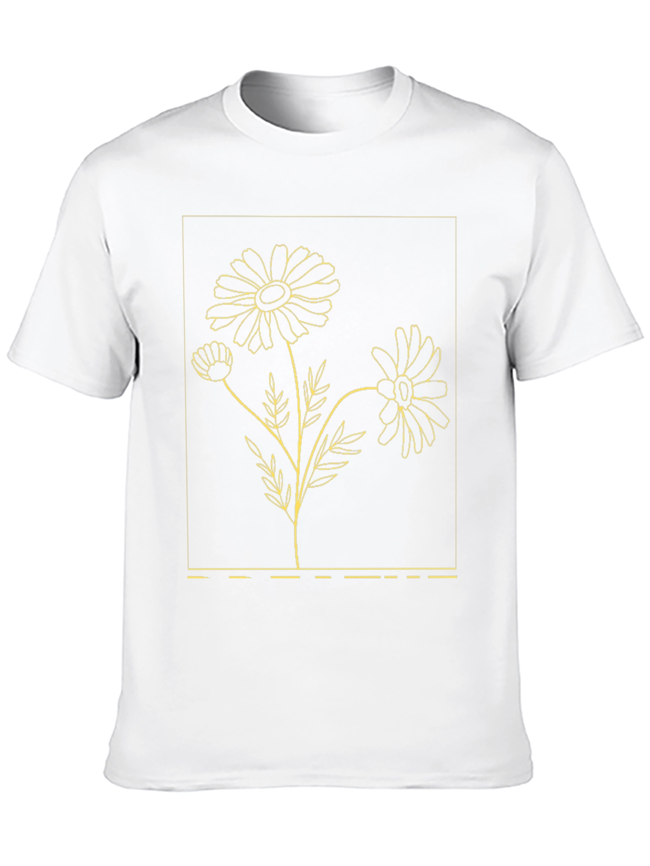 Black Floral Daisy Graphic T-Shirt