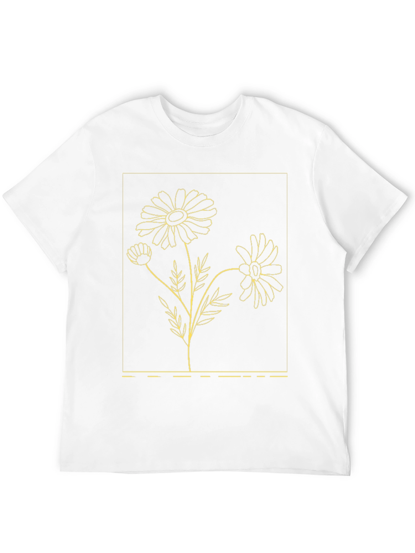 Black Floral Daisy Graphic T-Shirt