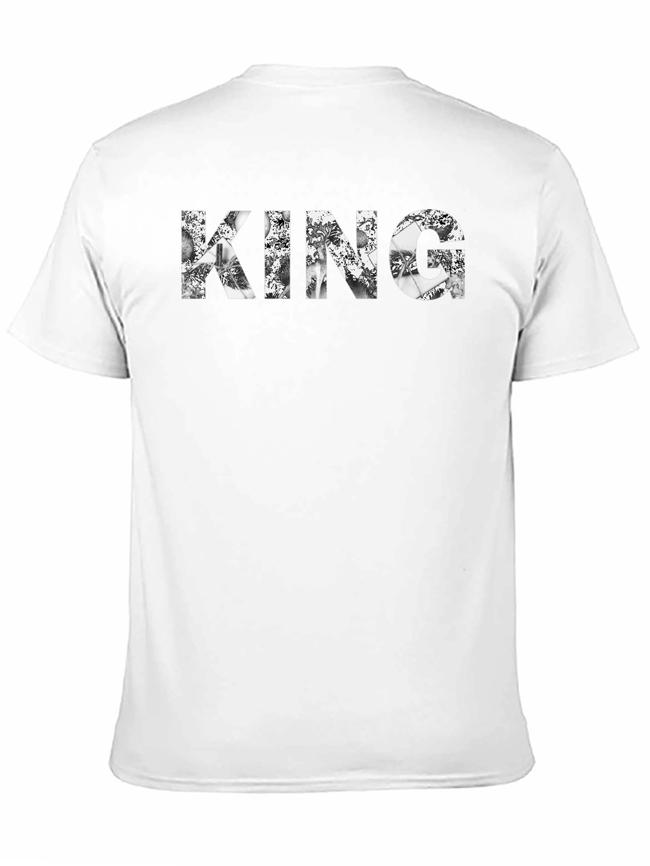 King Graphic Tee - Black Crew Neck T-Shirt