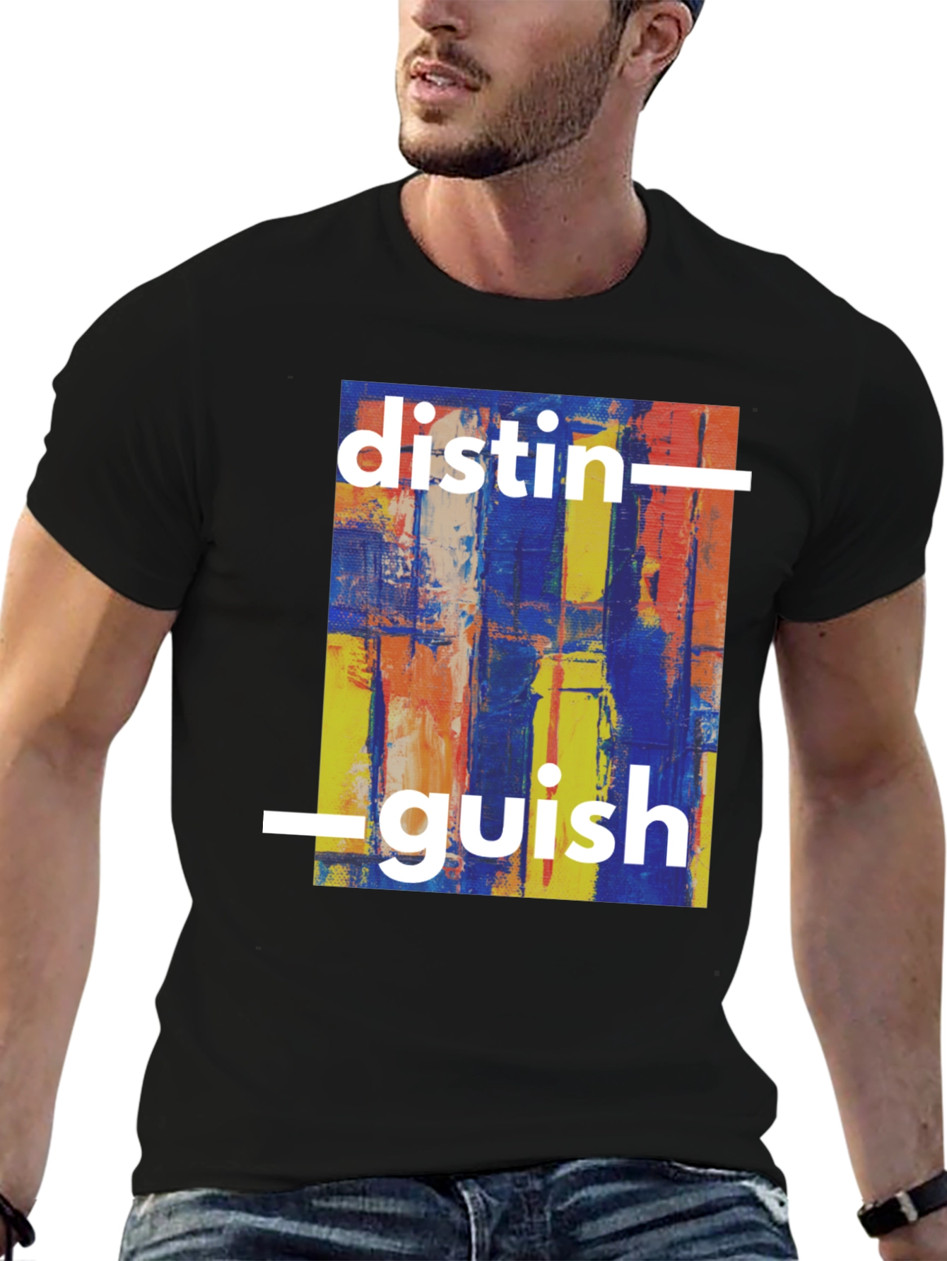 Distinguish Abstract Art Graphic T-Shirt