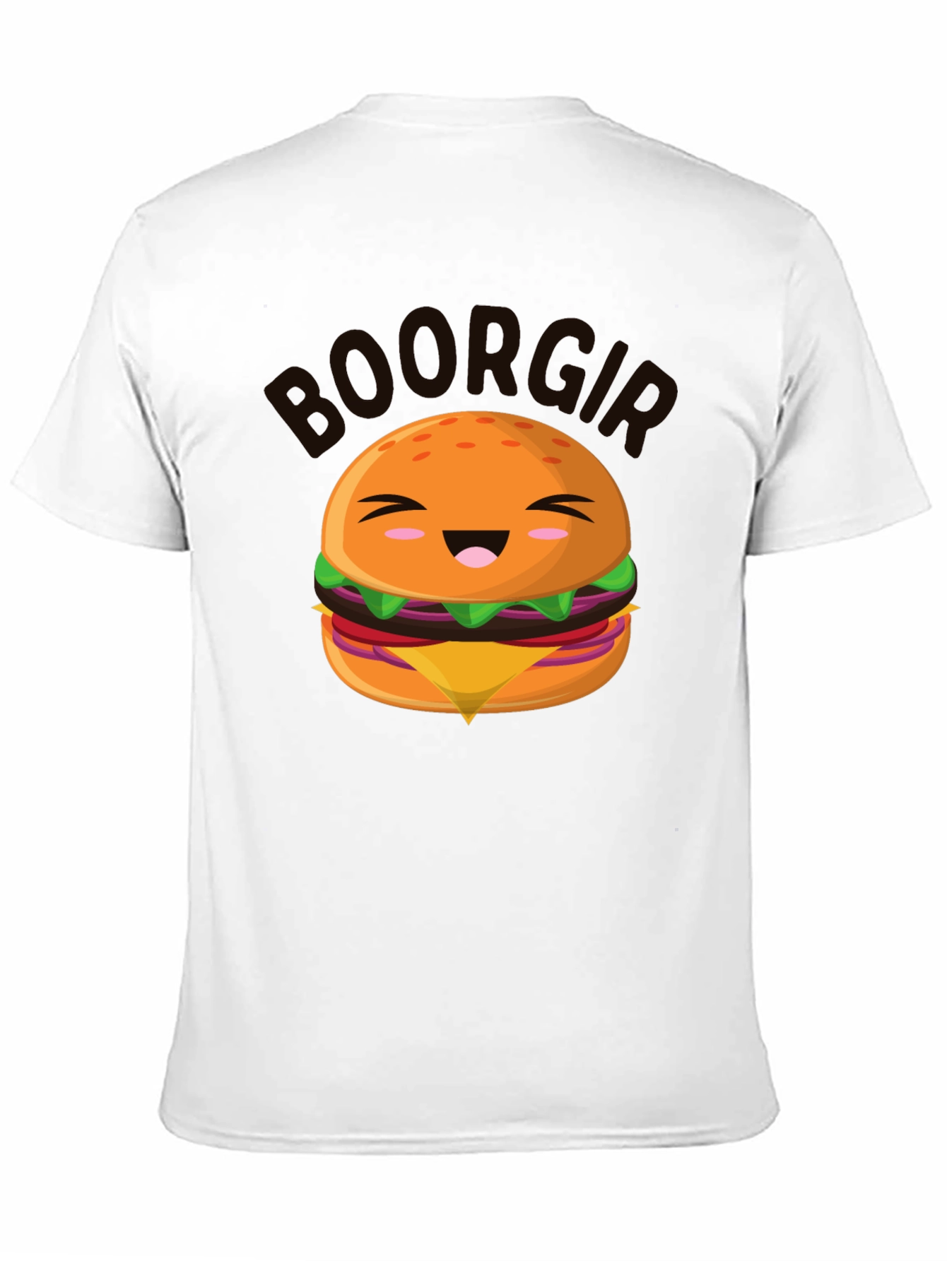 Cute Boorgir Graphic Tee - Black Cotton T-Shirt