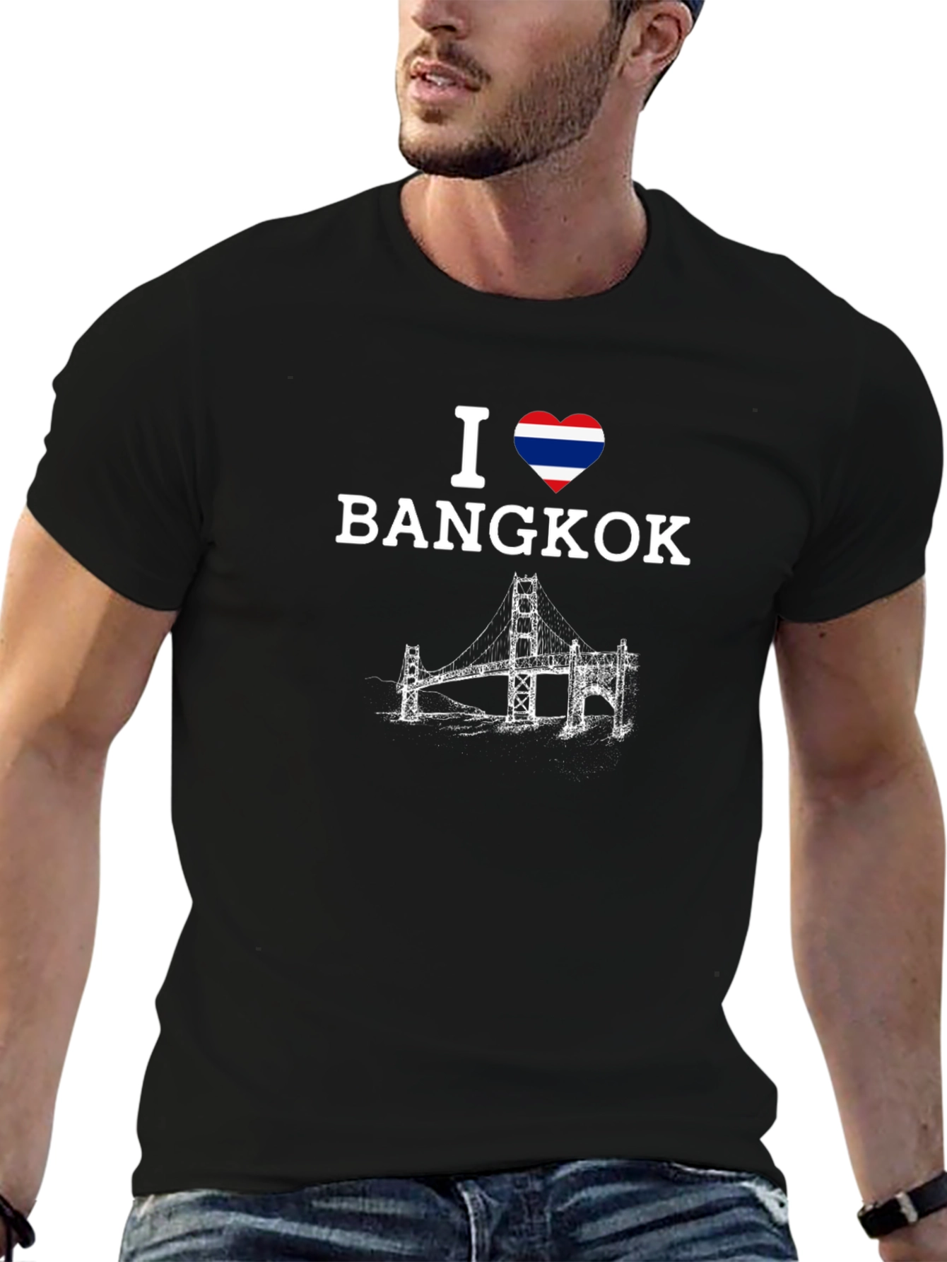 I Heart Bangkok T-Shirt - Mens Black Tee