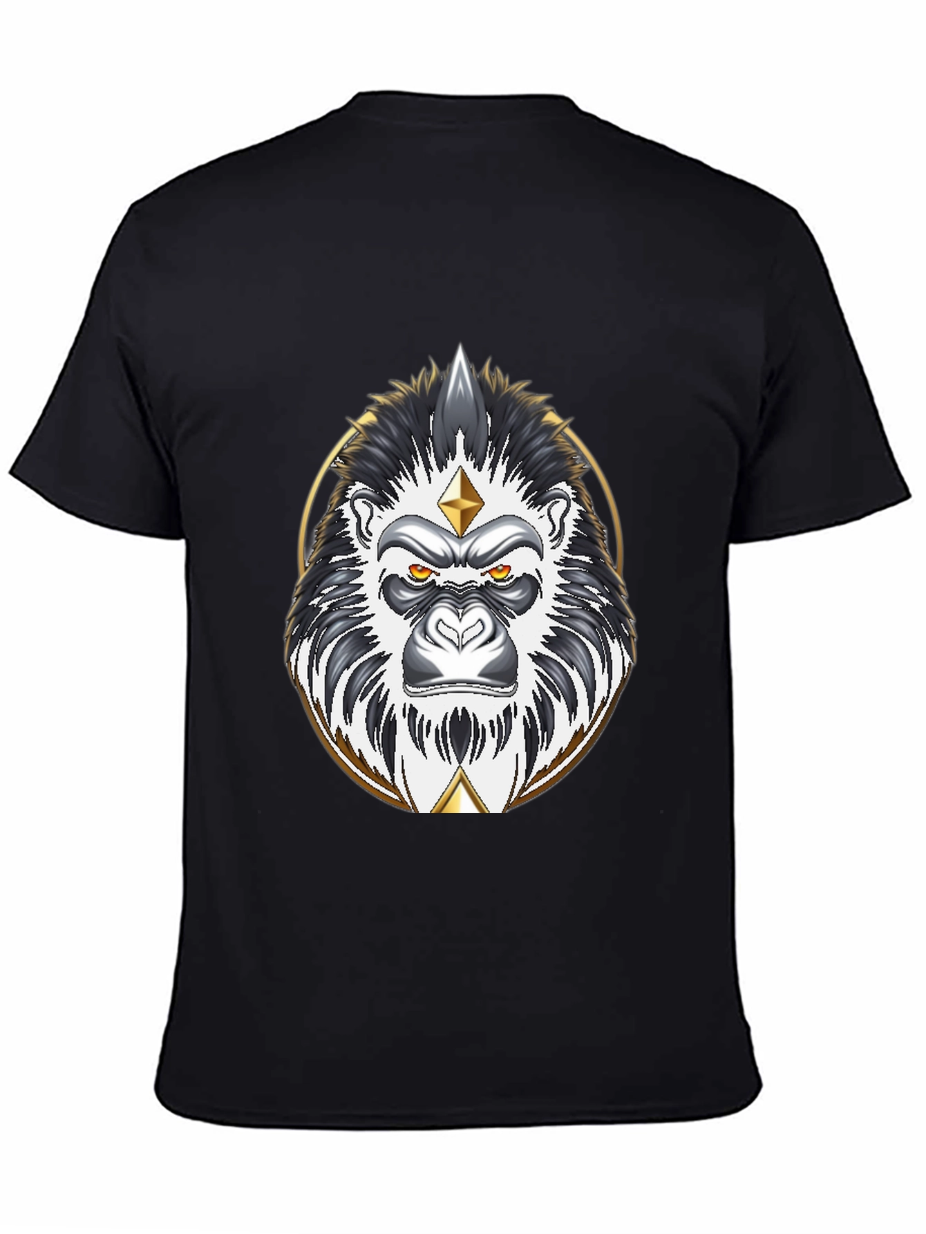 Diamond Gorilla Graphic Tee - Black T-Shirt