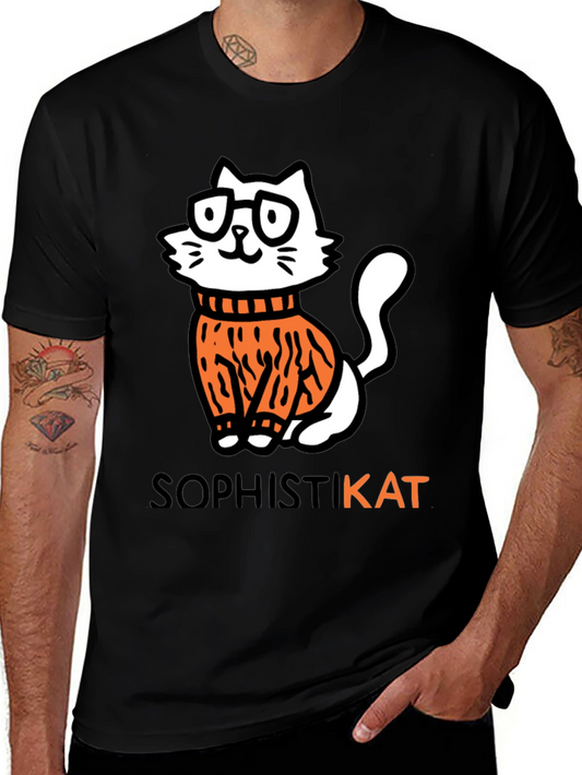 SophistiKAT Tee - Black Cat T-Shirt