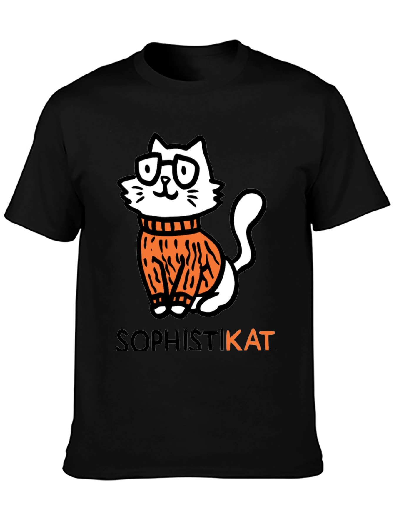SophistiKAT Tee - Black Cat T-Shirt