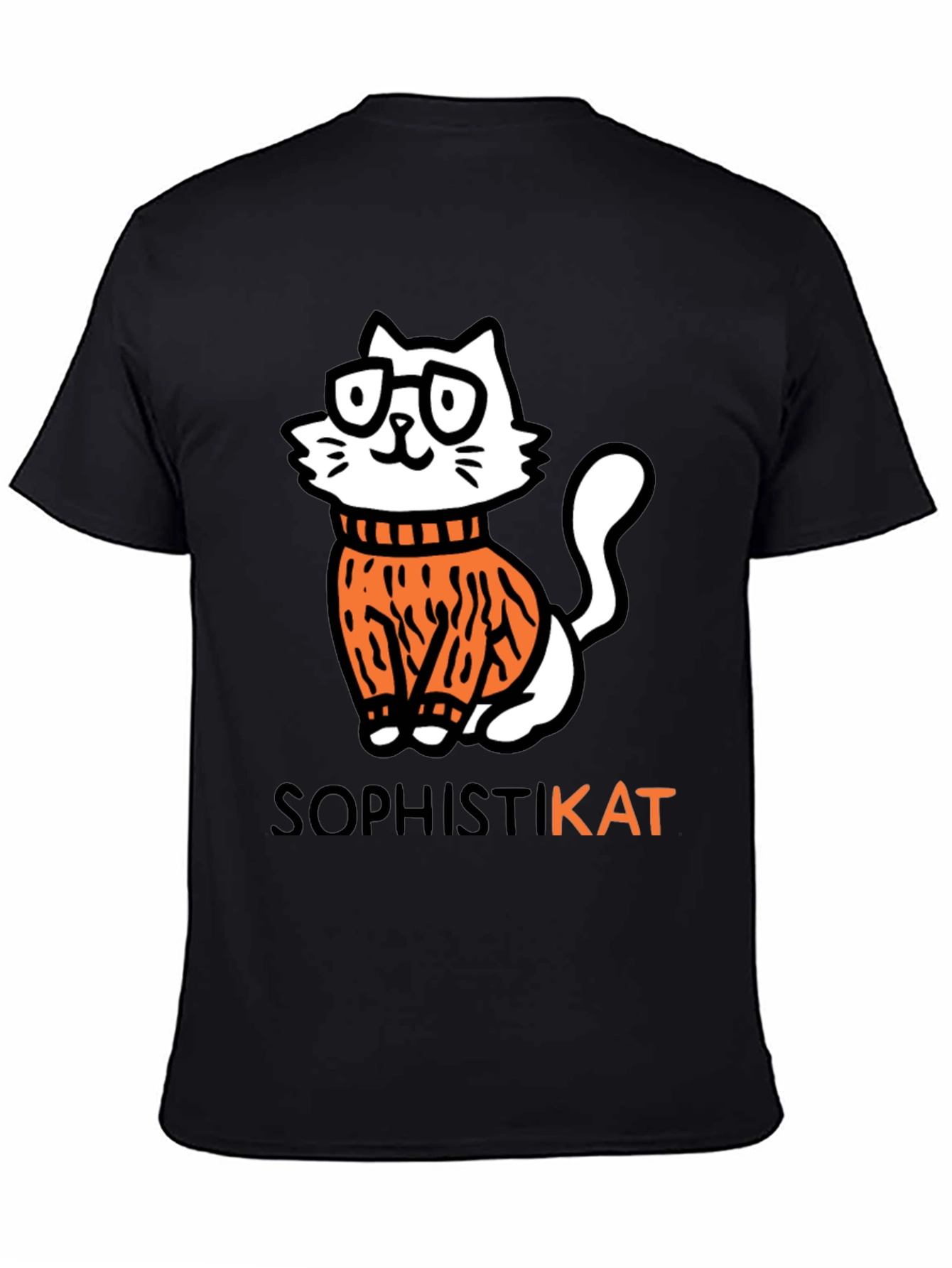 SophistiKAT Tee - Black Cat T-Shirt