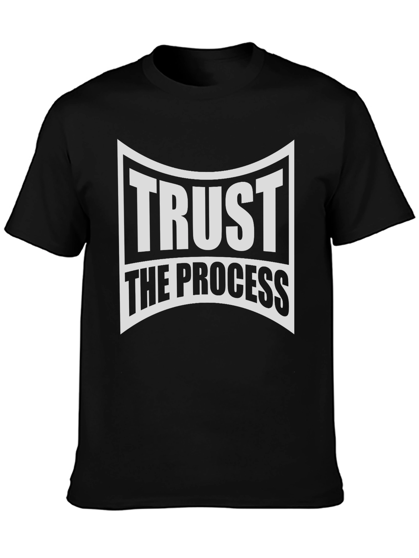 Trust the Process Graphic T-Shirt - Black