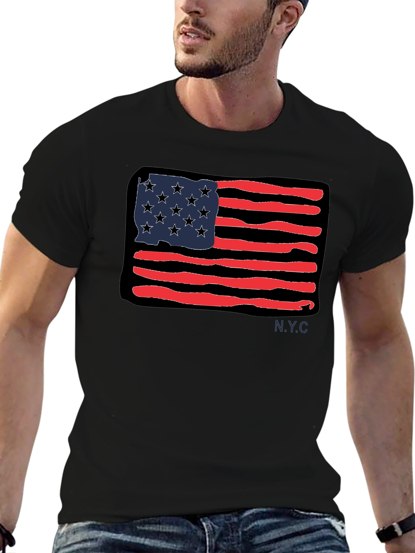 American Flag Graphic Tee - NYC Pride