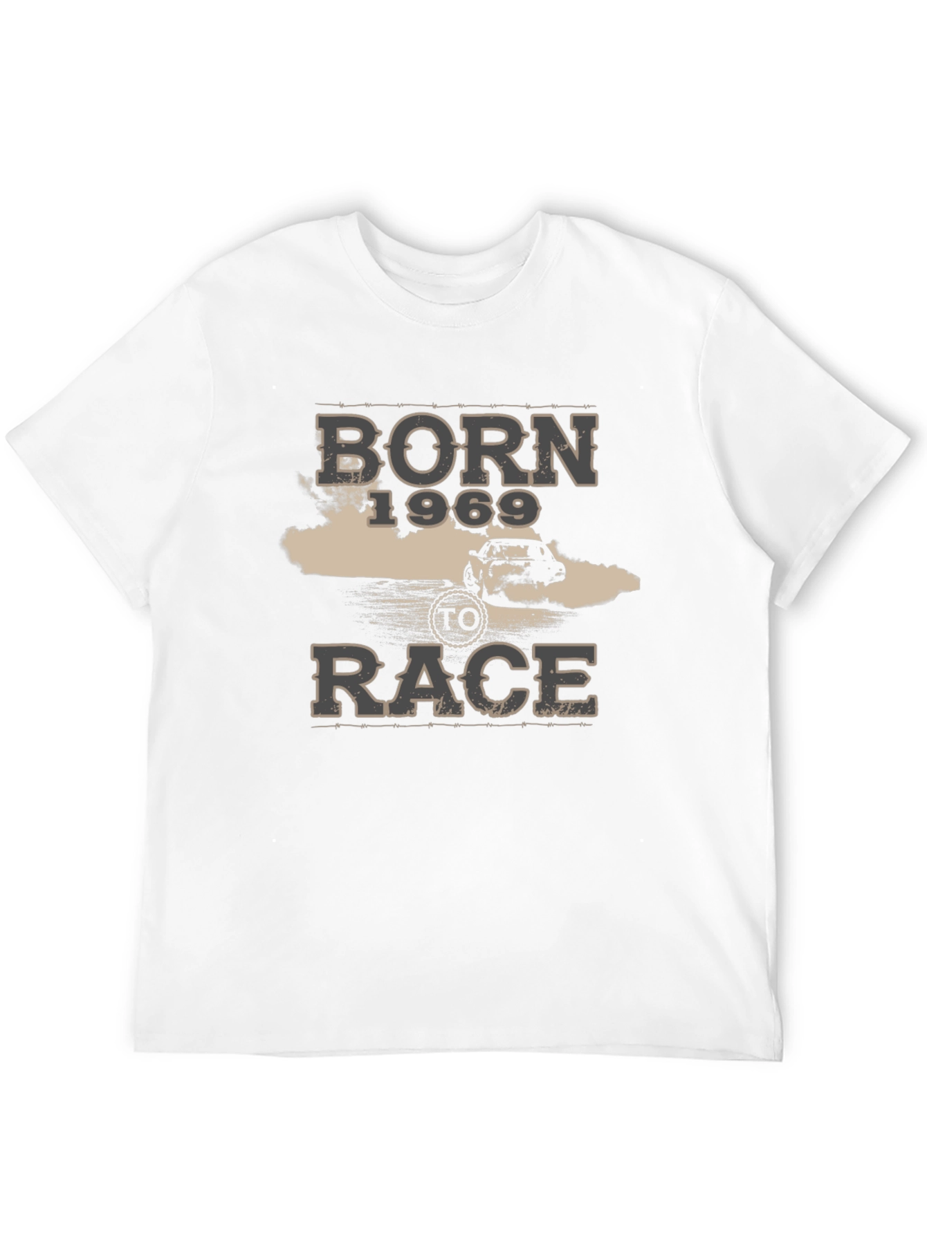 Born 1969 To Race Black Graphic T-Shirt