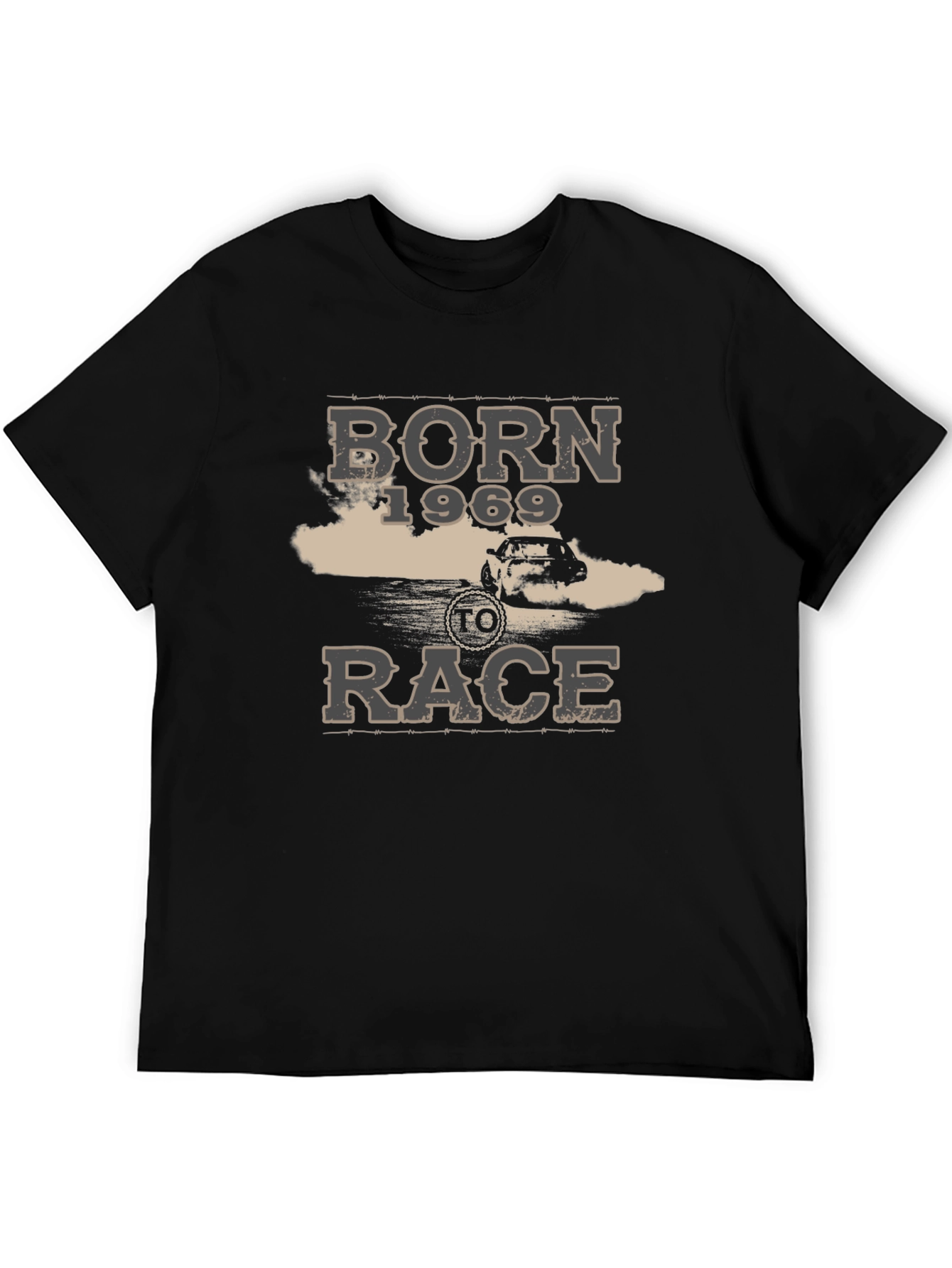 Born 1969 To Race Black Graphic T-Shirt