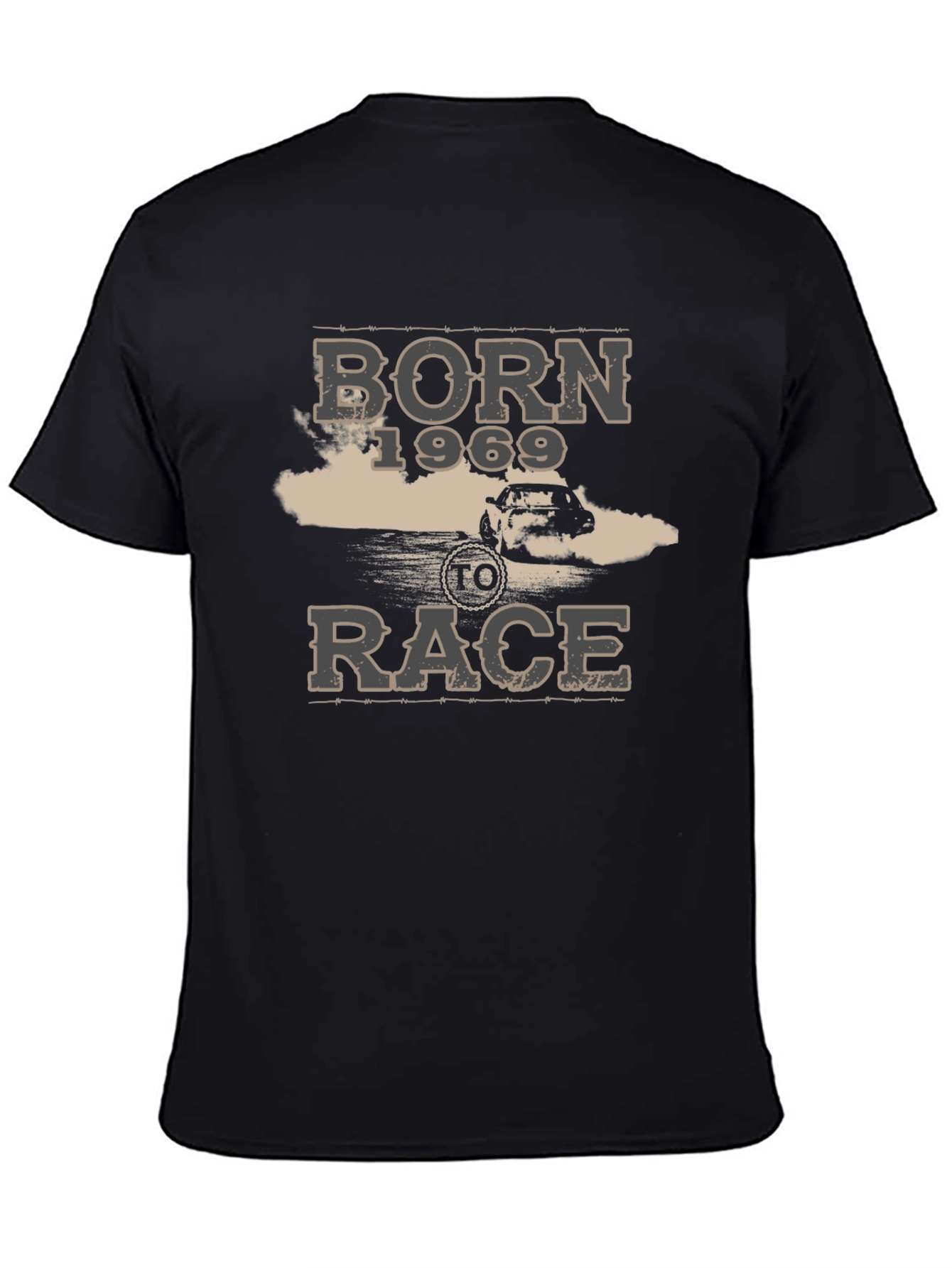 Born 1969 To Race Black Graphic T-Shirt