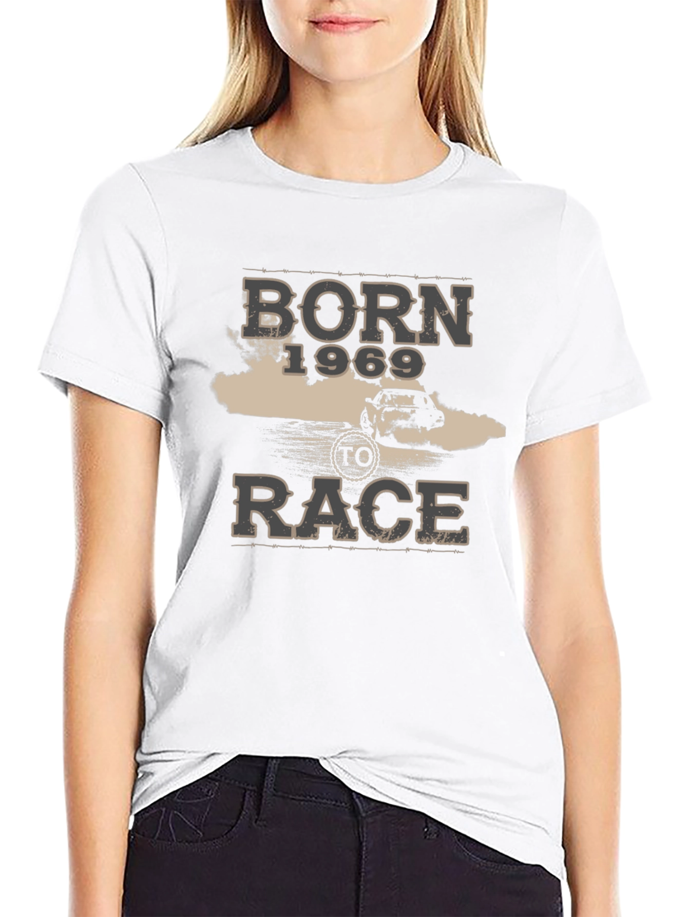 Born 1969 To Race Black Graphic T-Shirt