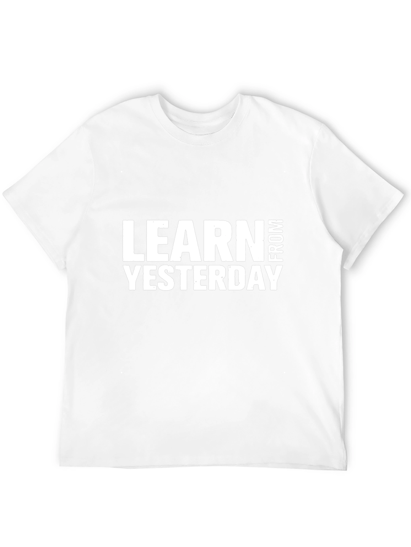 Learn From Yesterday Black Graphic Tee
