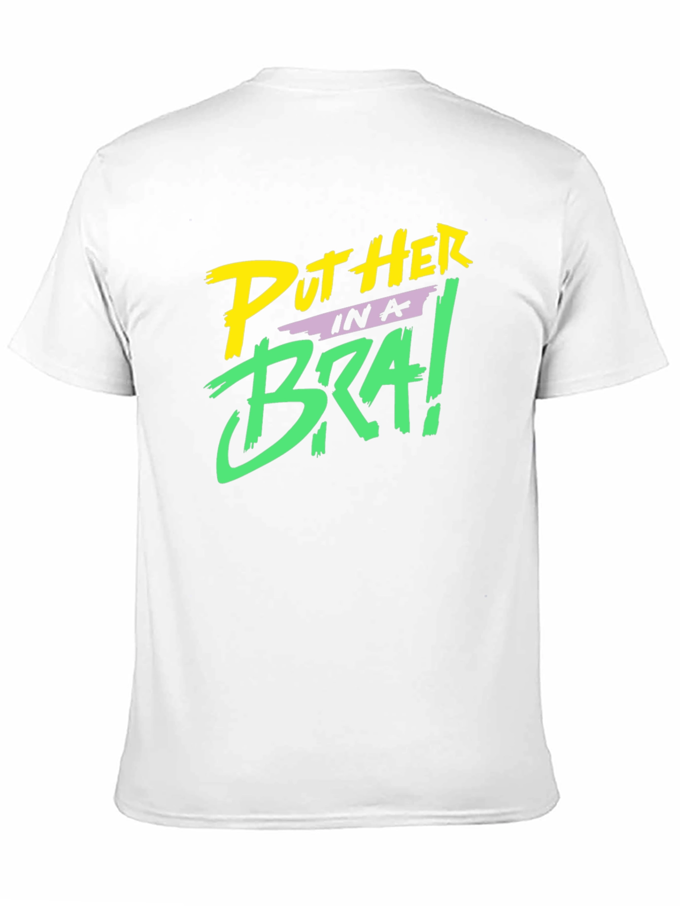 Put Her in a Bra! Black Graphic Tee