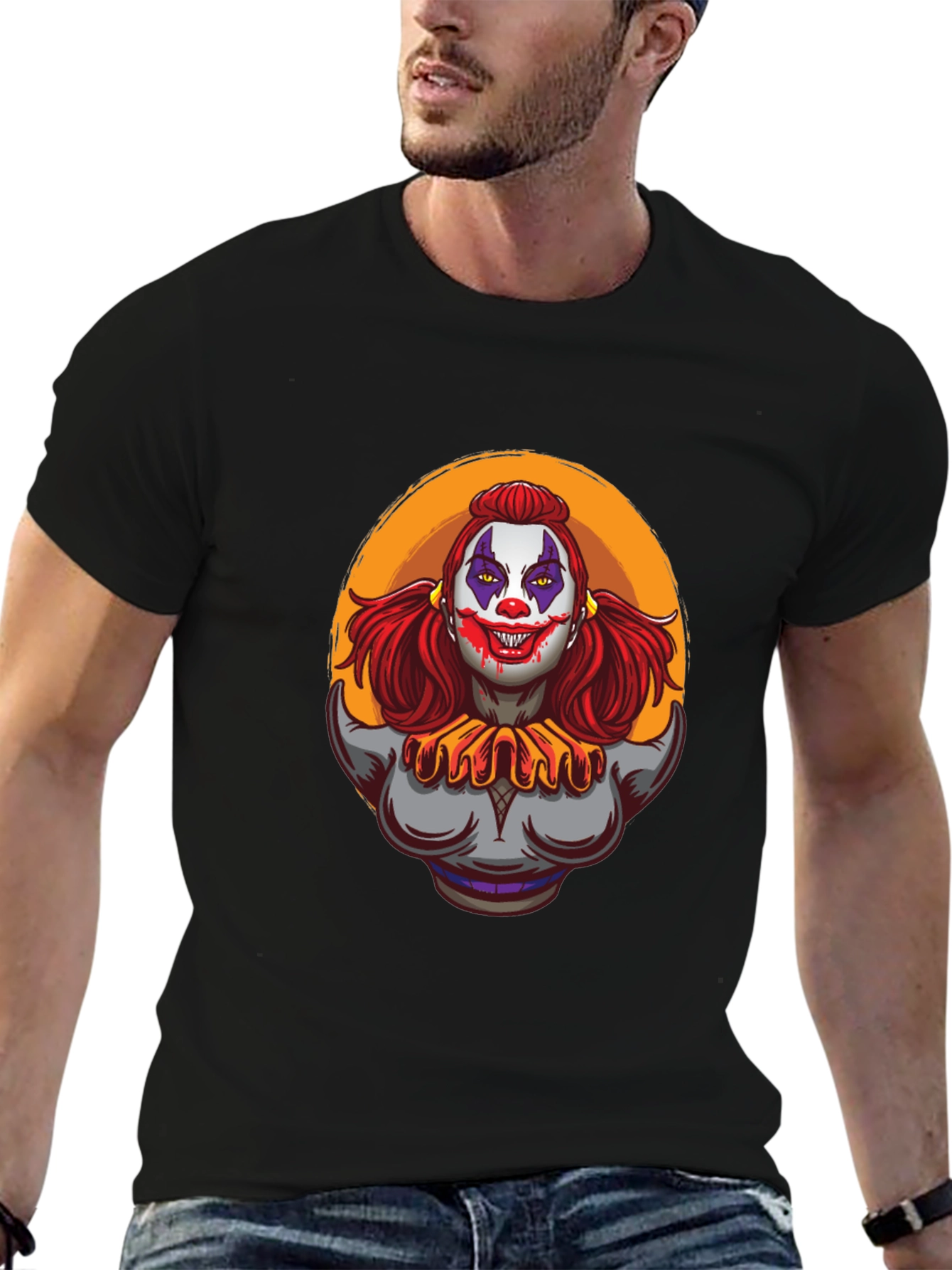 Clown Graphic Tee - Mens Black T-Shirt