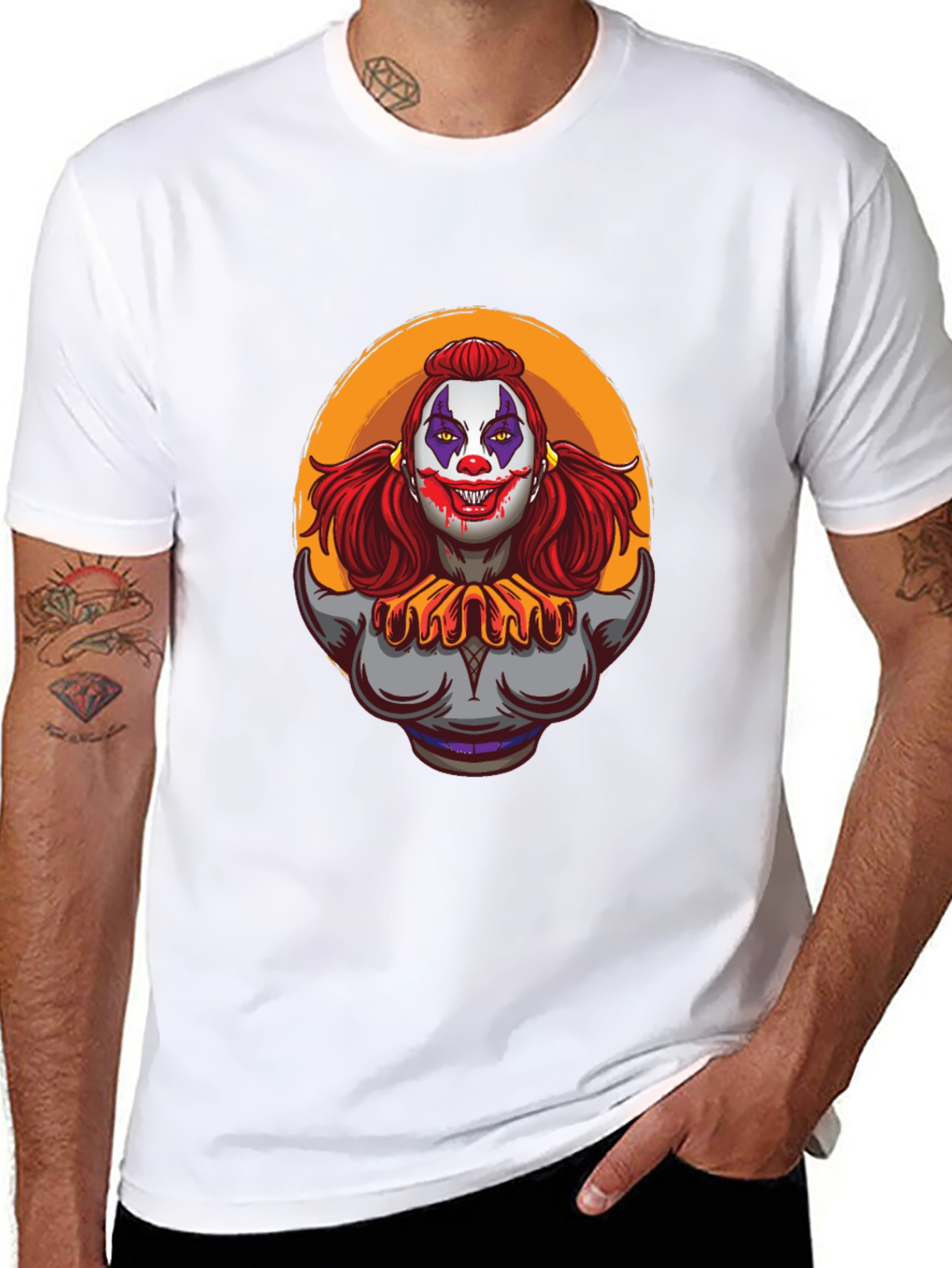 Clown Graphic Tee - Mens Black T-Shirt