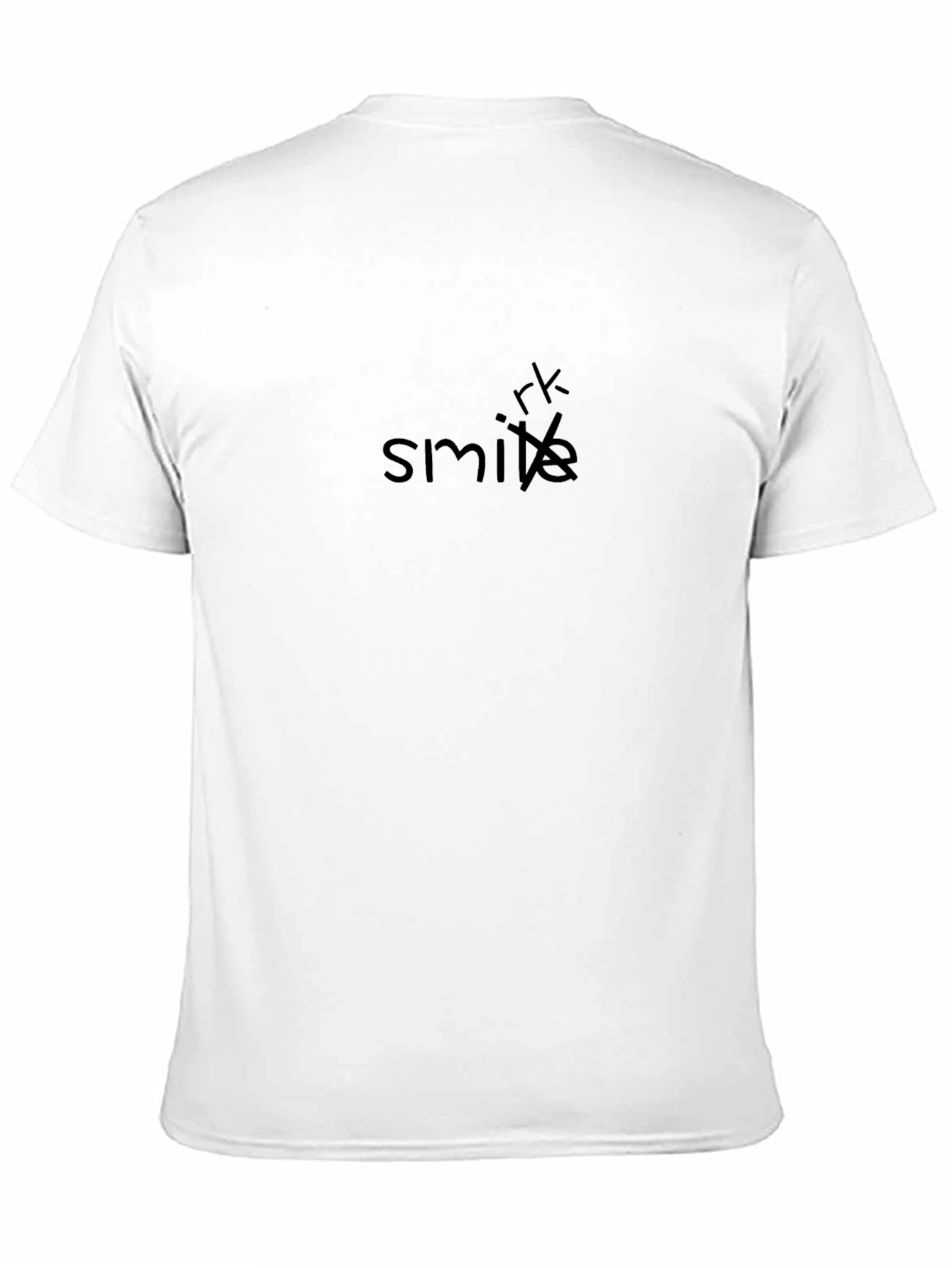 Smirk T-Shirt: Black Short Sleeve Casual Style
