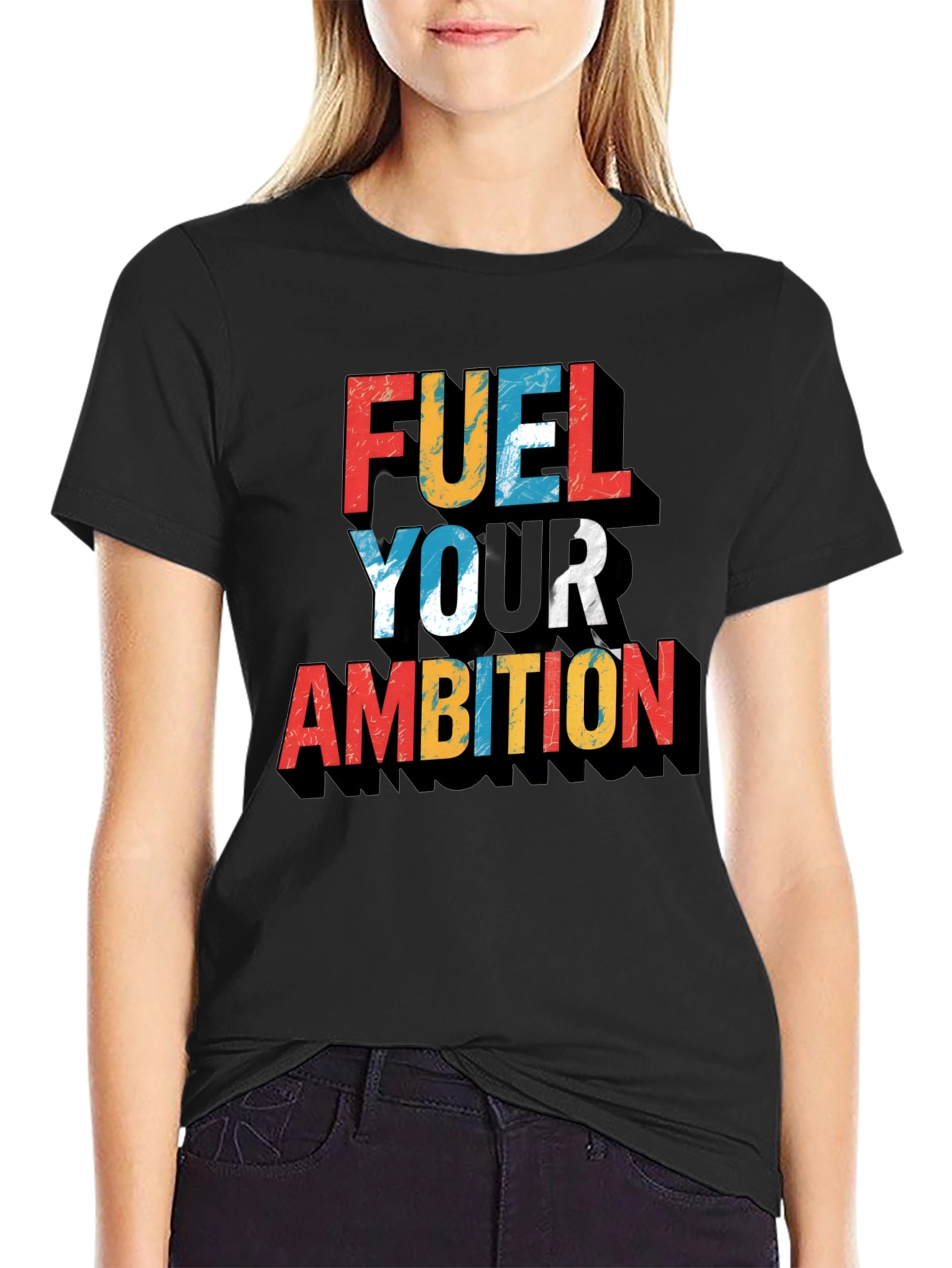 Fuel Your Ambition Graphic Tee - Black