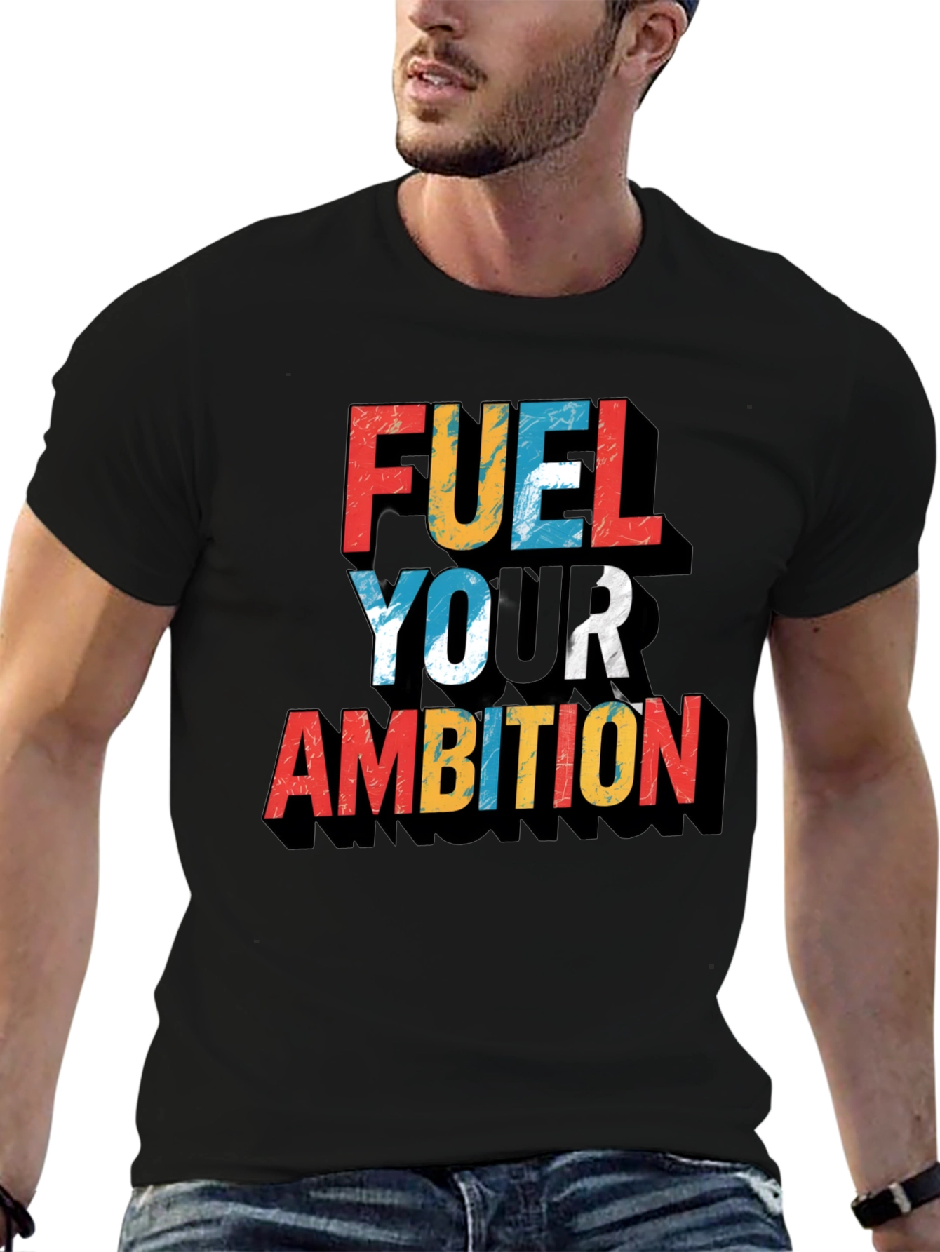 Fuel Your Ambition Graphic Tee - Black