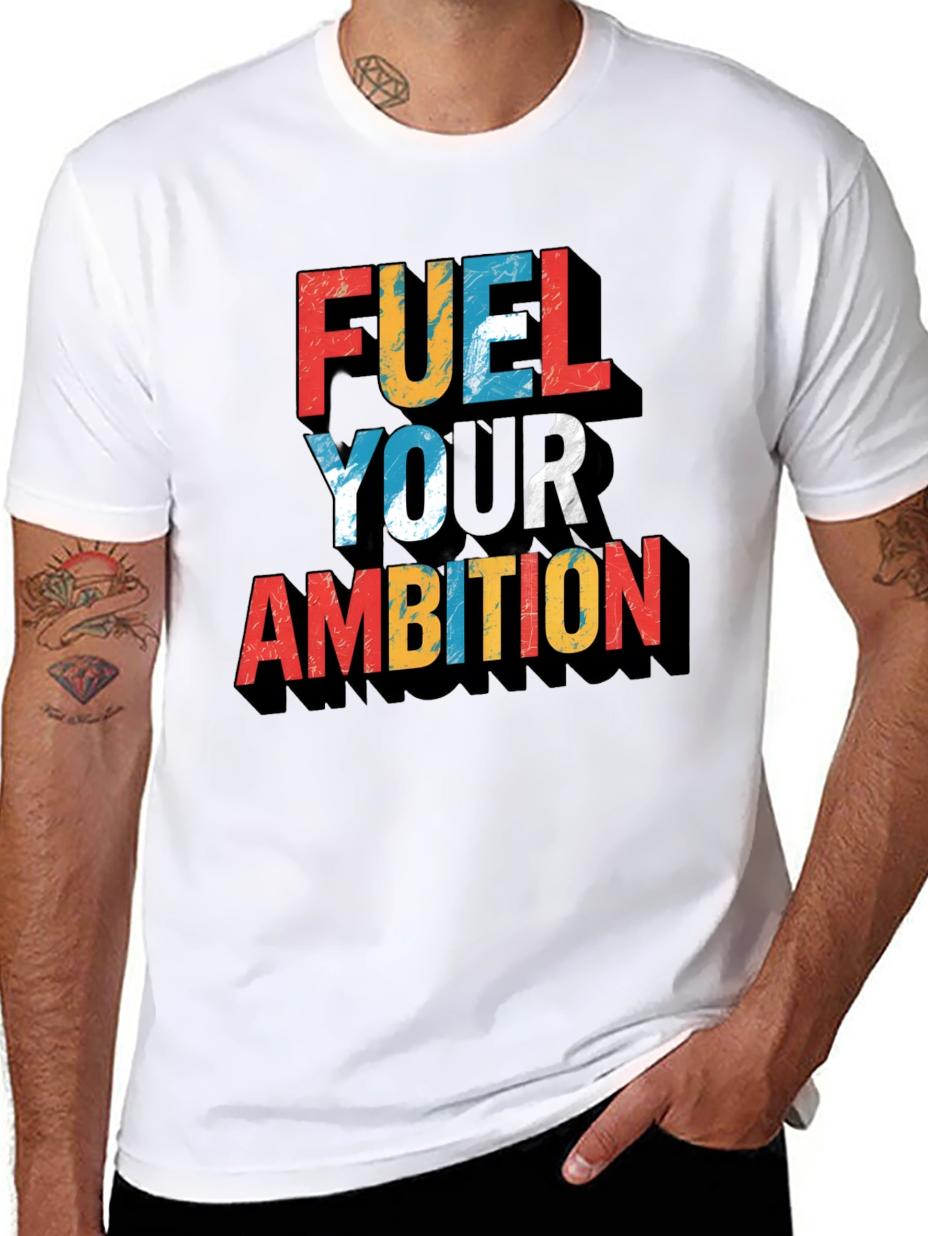 Fuel Your Ambition Graphic Tee - Black