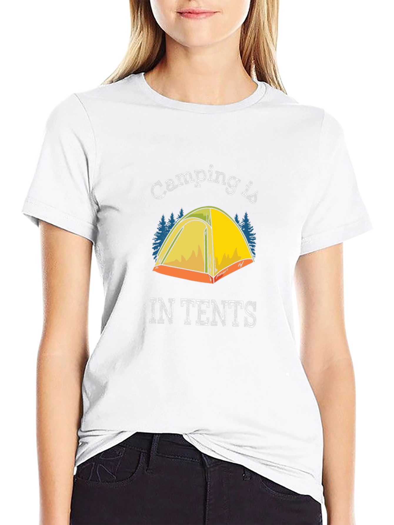 Camping is IN TENTS Graphic T-Shirt
