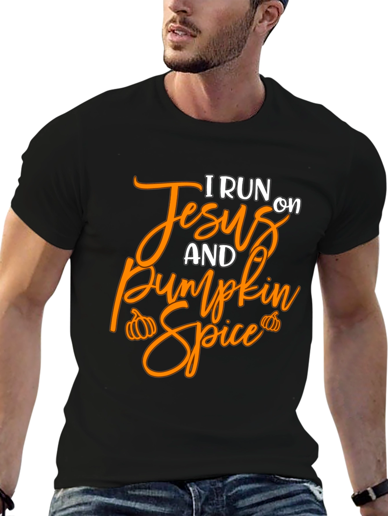 I Run on Jesus and Pumpkin Spice T-Shirt