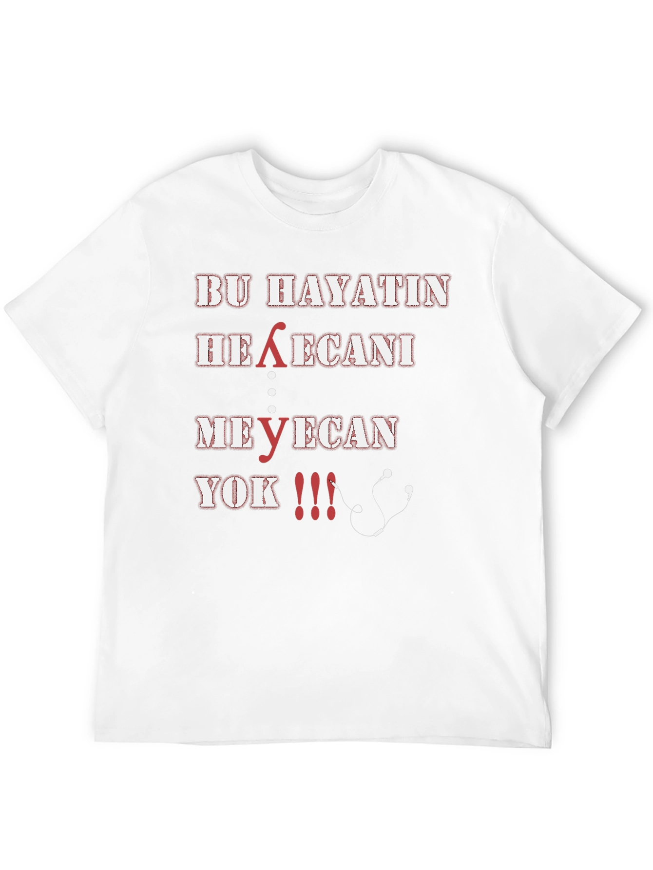 Black Graphic Tee: Bu Hayatin Heyecani Design