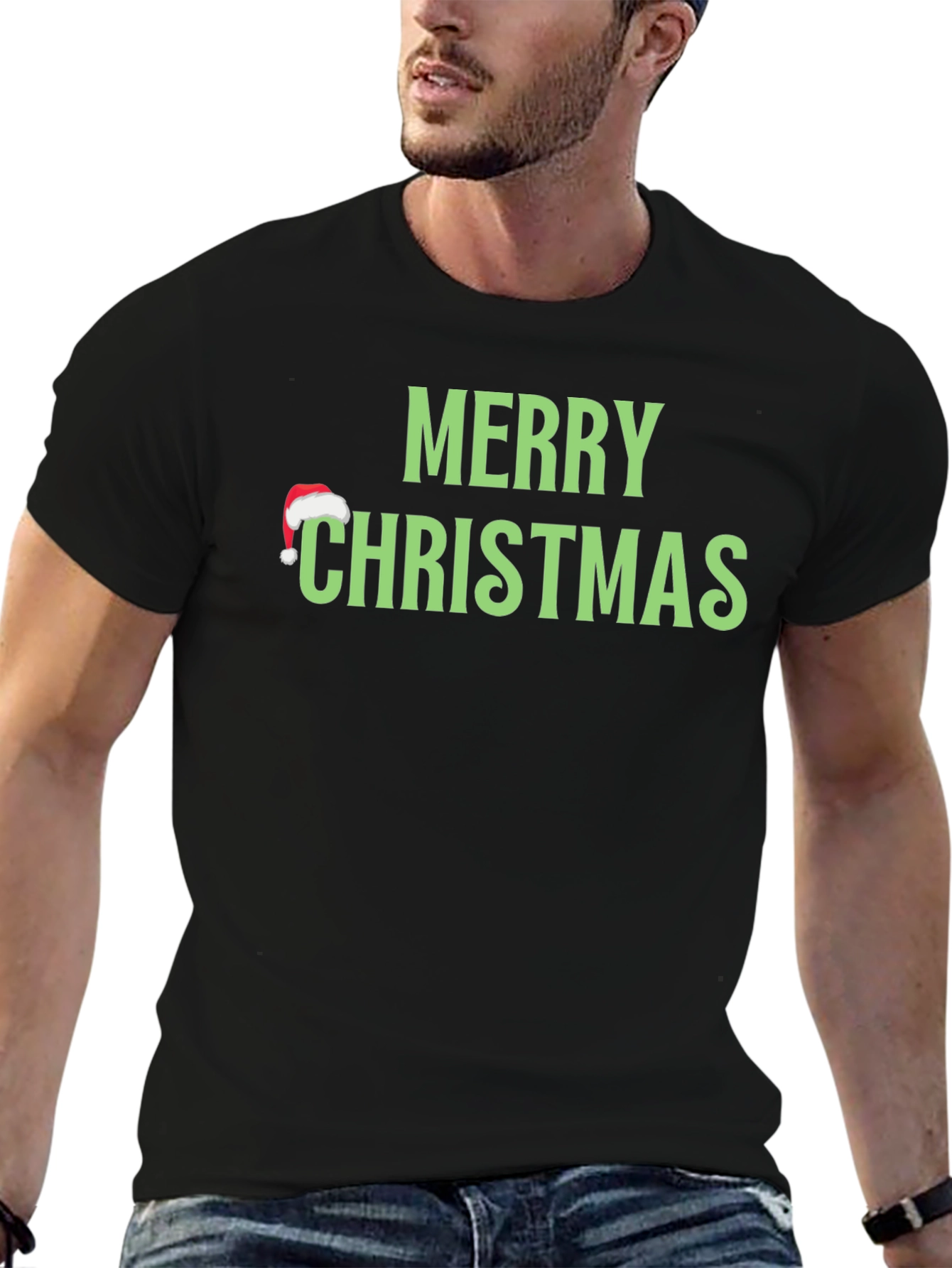 Merry Christmas Graphic Tee Holiday Apparel