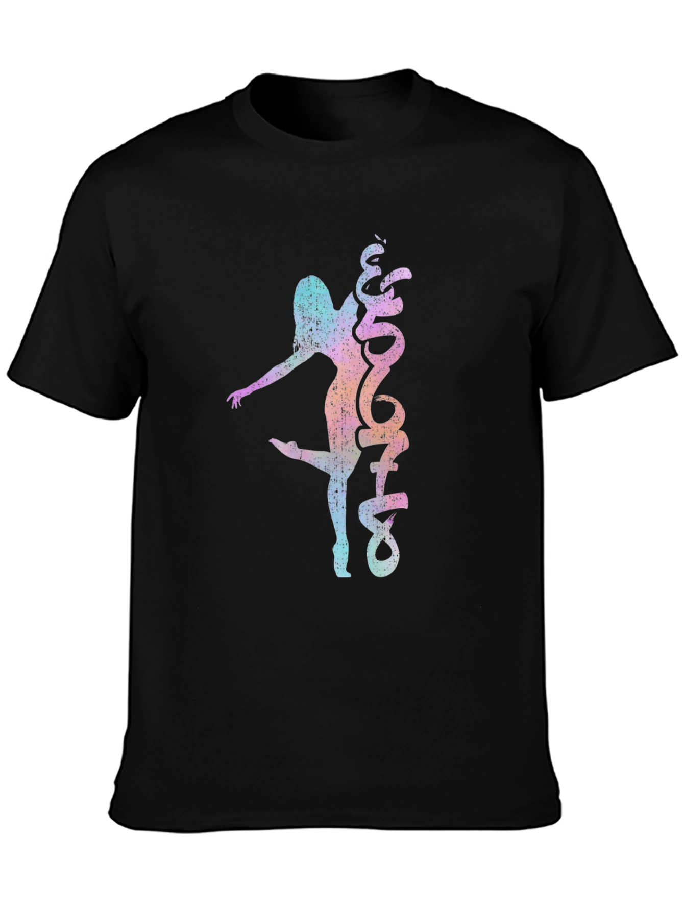 Dancer Graphic Black Tee - Stylish Unisex T-Shirt