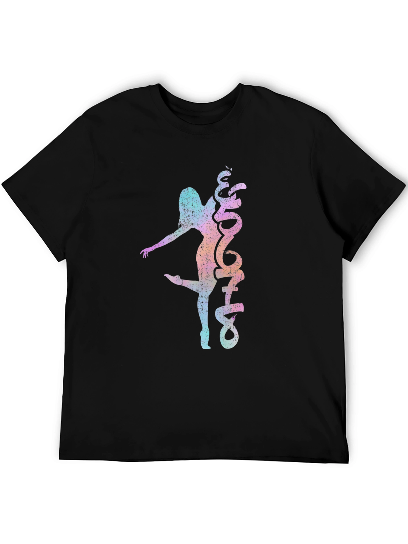 Dancer Graphic Black Tee - Stylish Unisex T-Shirt