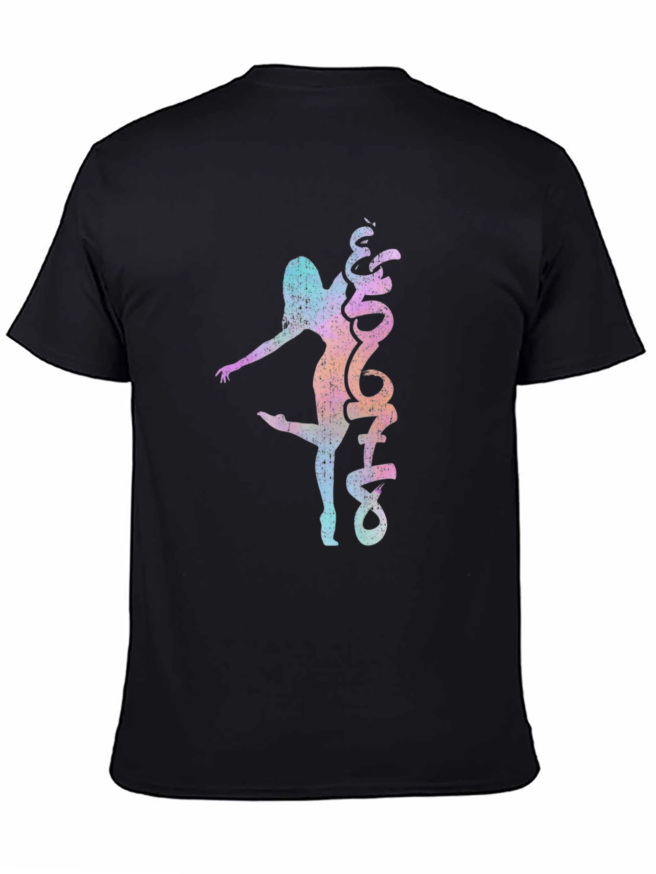 Dancer Graphic Black Tee - Stylish Unisex T-Shirt