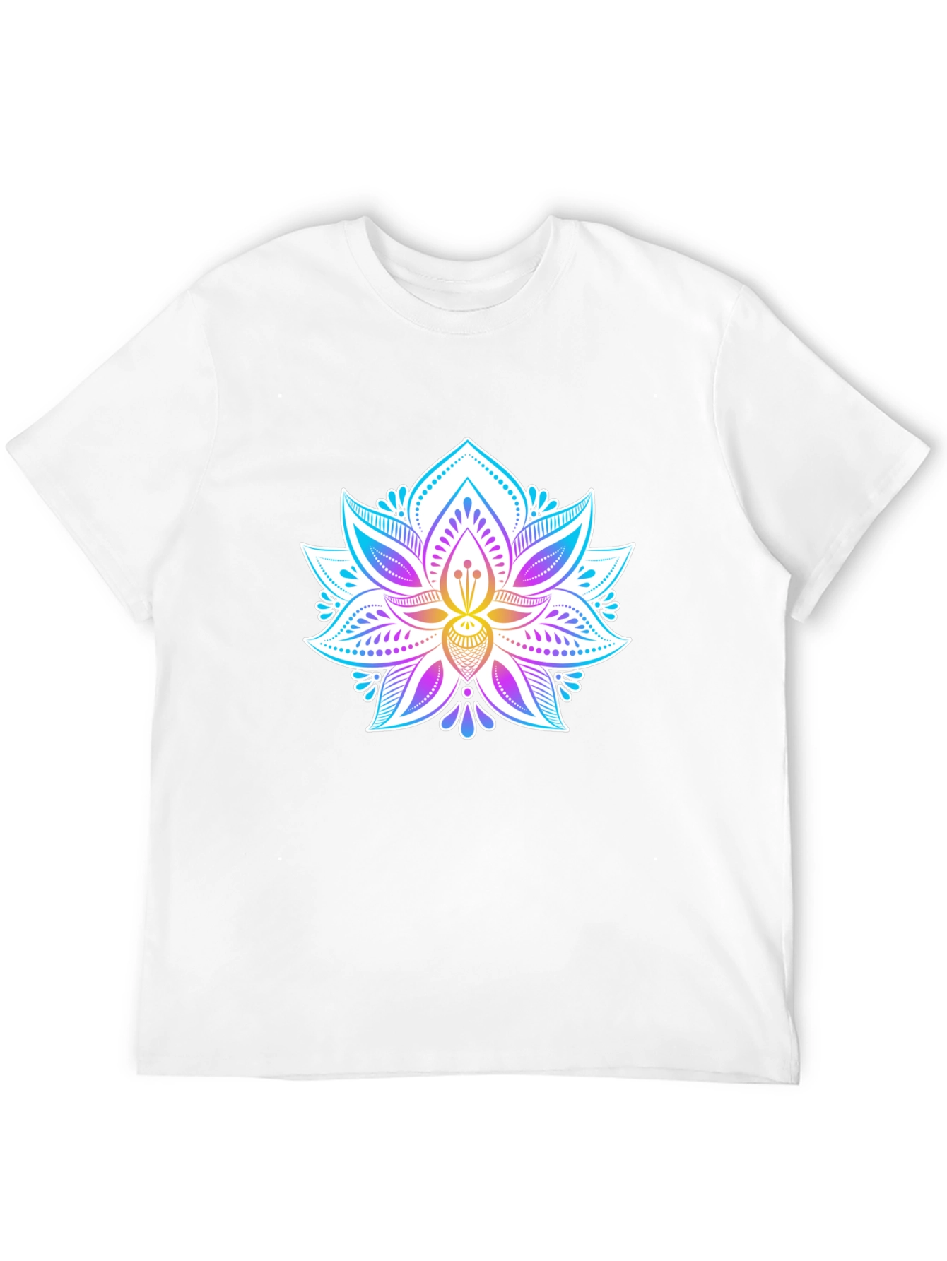 Lotus Flower Graphic Tee - Mens Black T-Shirt