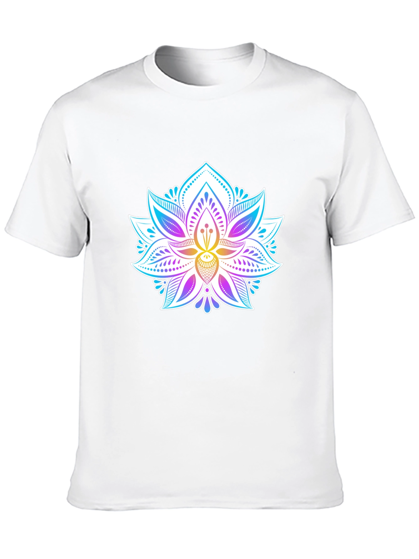 Lotus Flower Graphic Tee - Mens Black T-Shirt