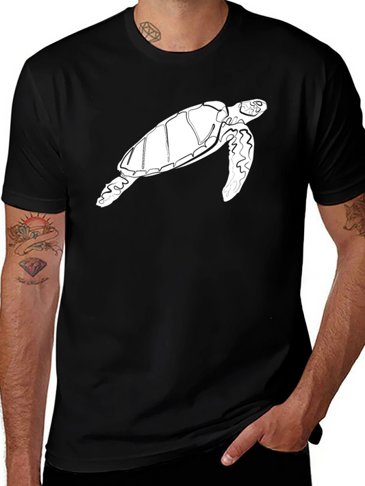 Sea Turtle Graphic Black T-Shirt