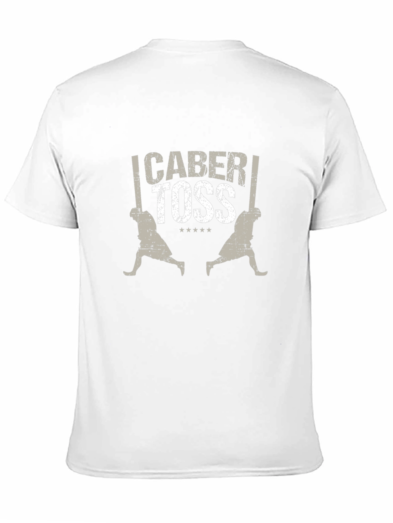 Caber Toss T-Shirt Black Cotton Blend Graphic Tee