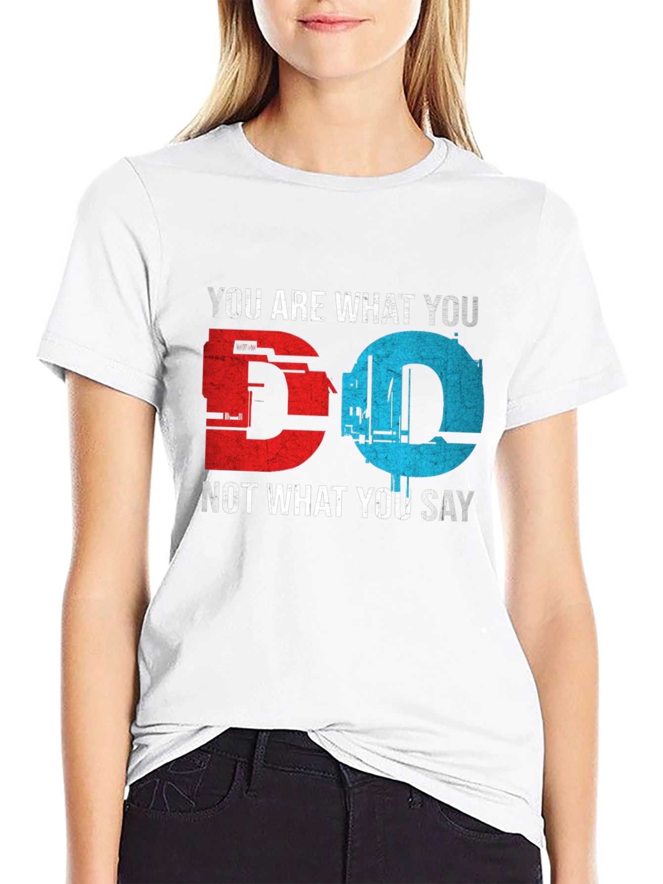You Are What You Do Black Graphic T-Shirt