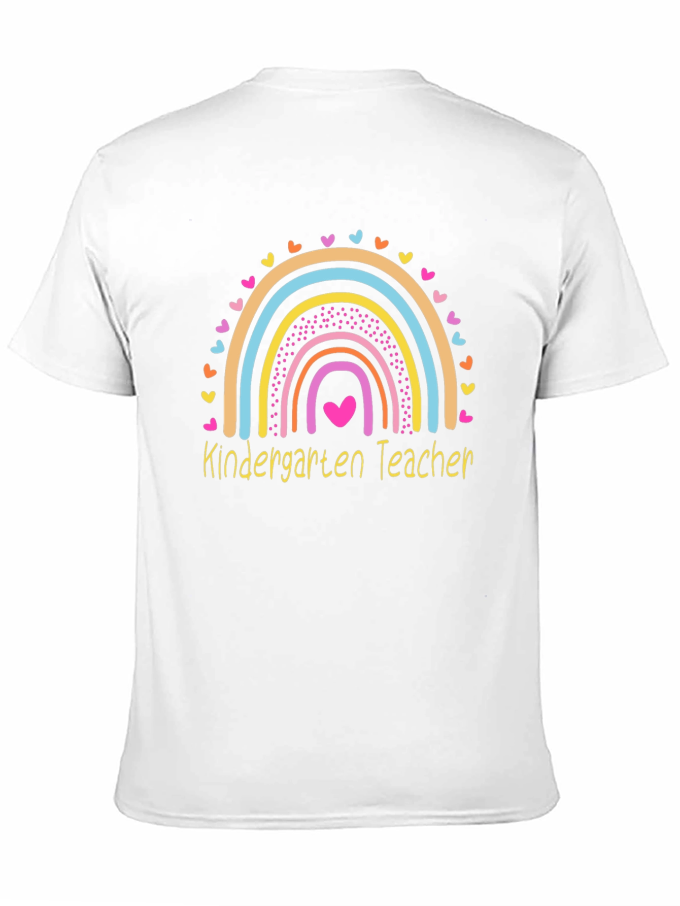 Kindergarten Teacher Rainbow Heart T-Shirt