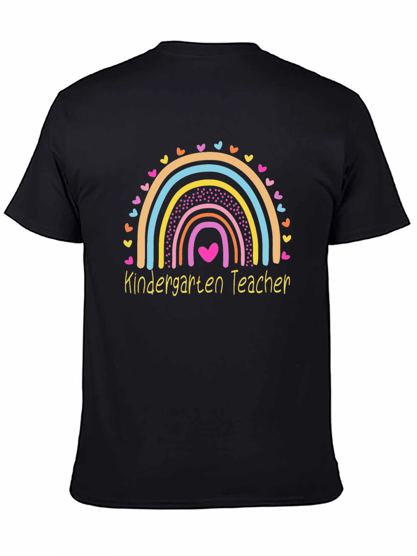 Kindergarten Teacher Rainbow Heart T-Shirt