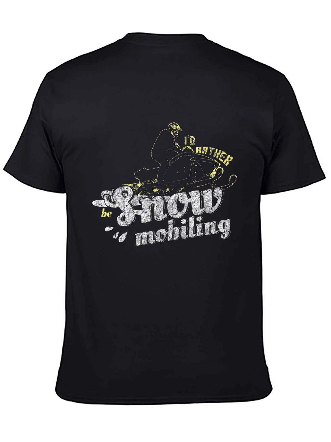Snowmobiling T-Shirt - Id Rather Be Snowmobiling!