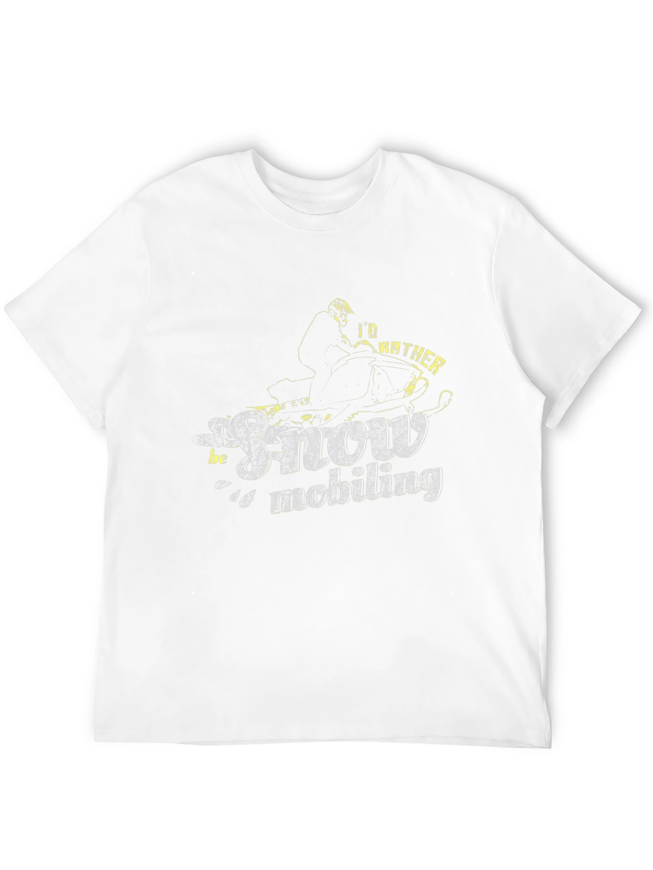 Snowmobiling T-Shirt - Id Rather Be Snowmobiling!