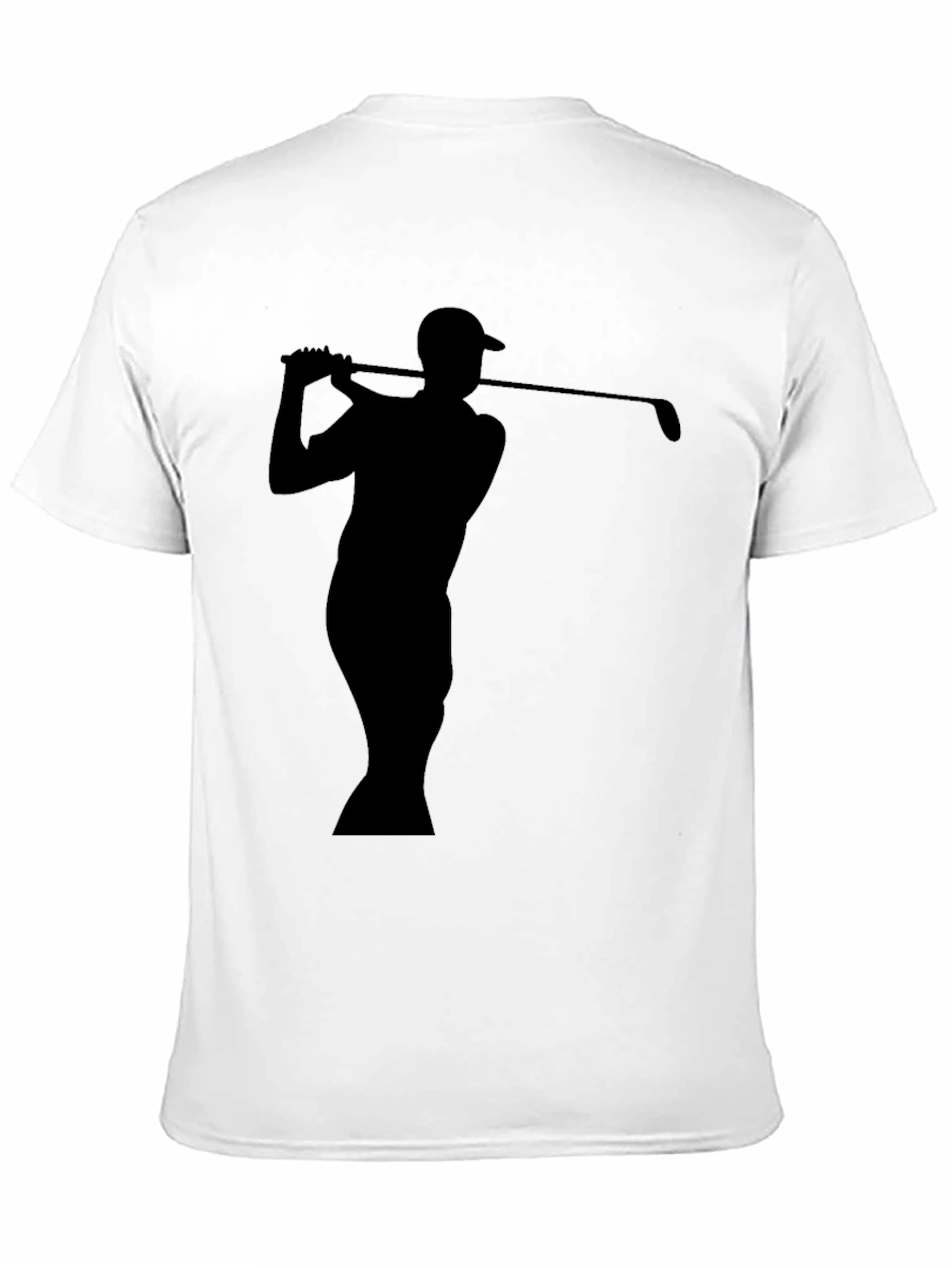 Golf Swing Silhouette Tee - Classic Black T-Shirt