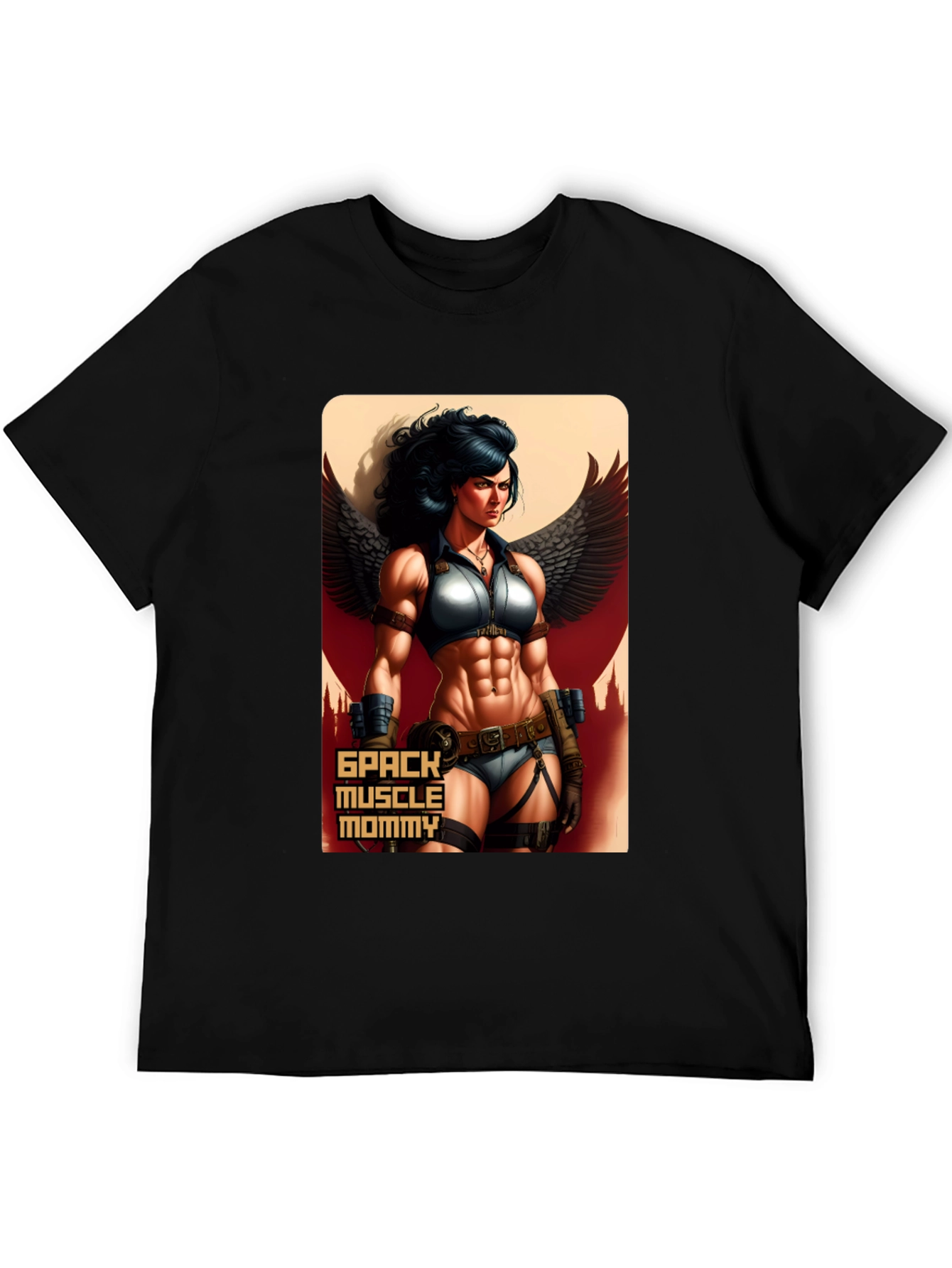 Muscle Mommy Graphic Tee - Black