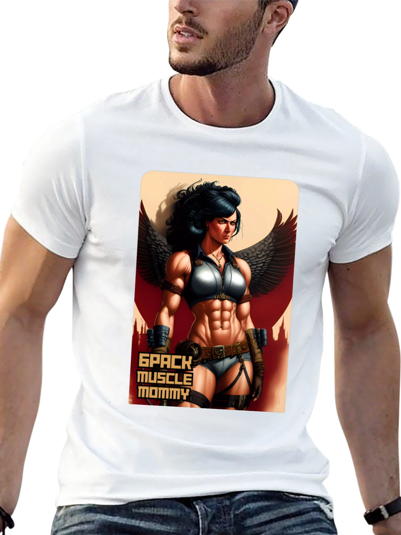 Muscle Mommy Graphic Tee - Black