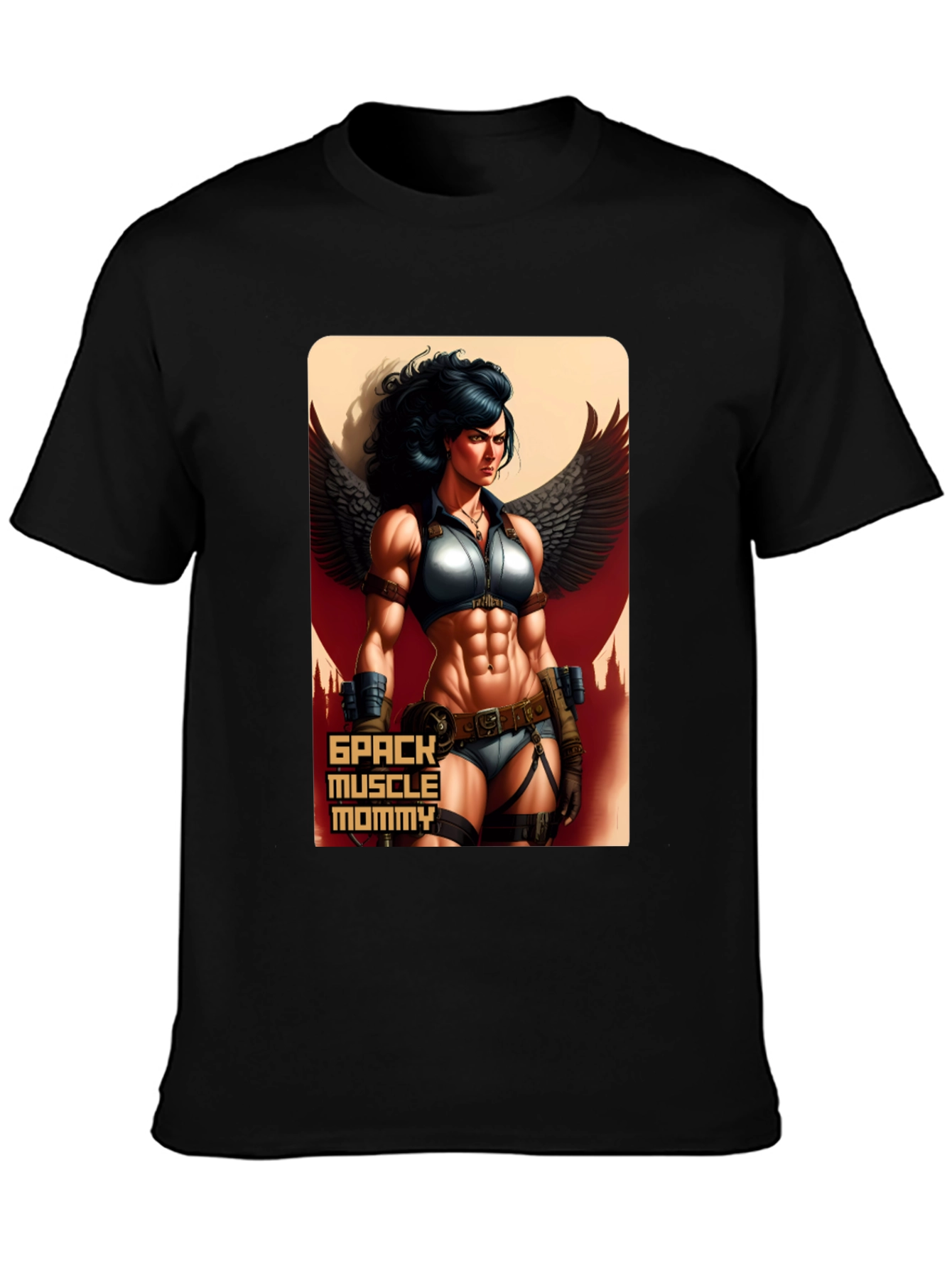 Muscle Mommy Graphic Tee - Black